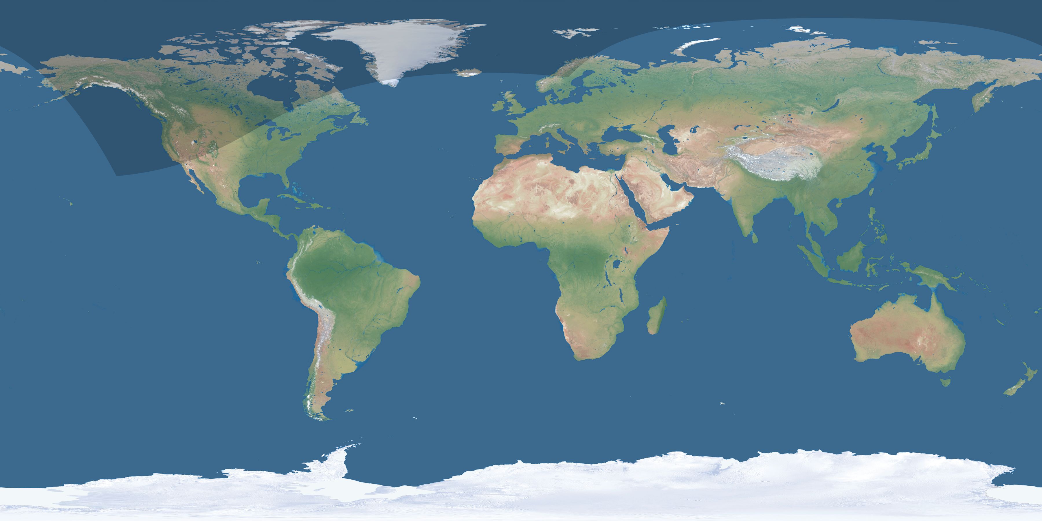 Map of the umbra and penumbra path of the solar eclipse of 04/03/2163