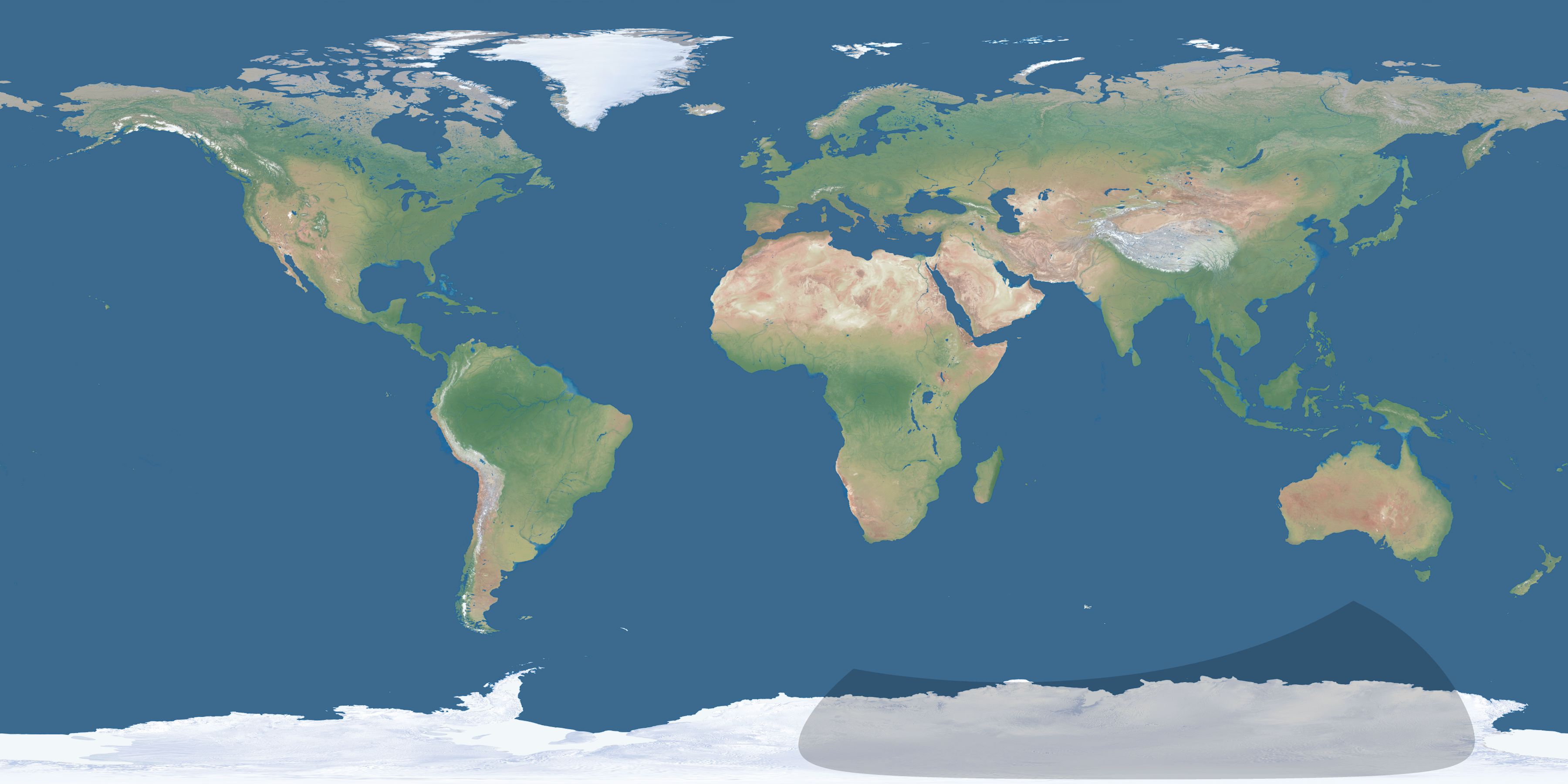 Map of the umbra and penumbra path of the solar eclipse of 12/07/2170