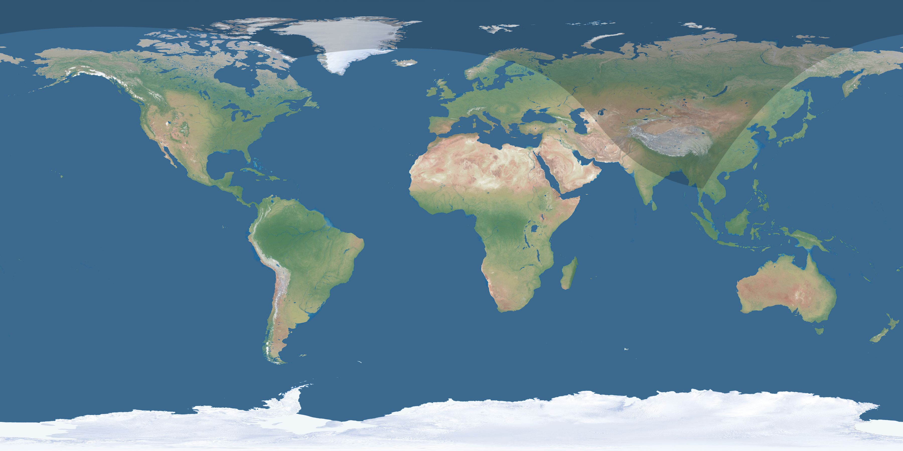 Map of the umbra and penumbra path of the solar eclipse of 08/27/2174