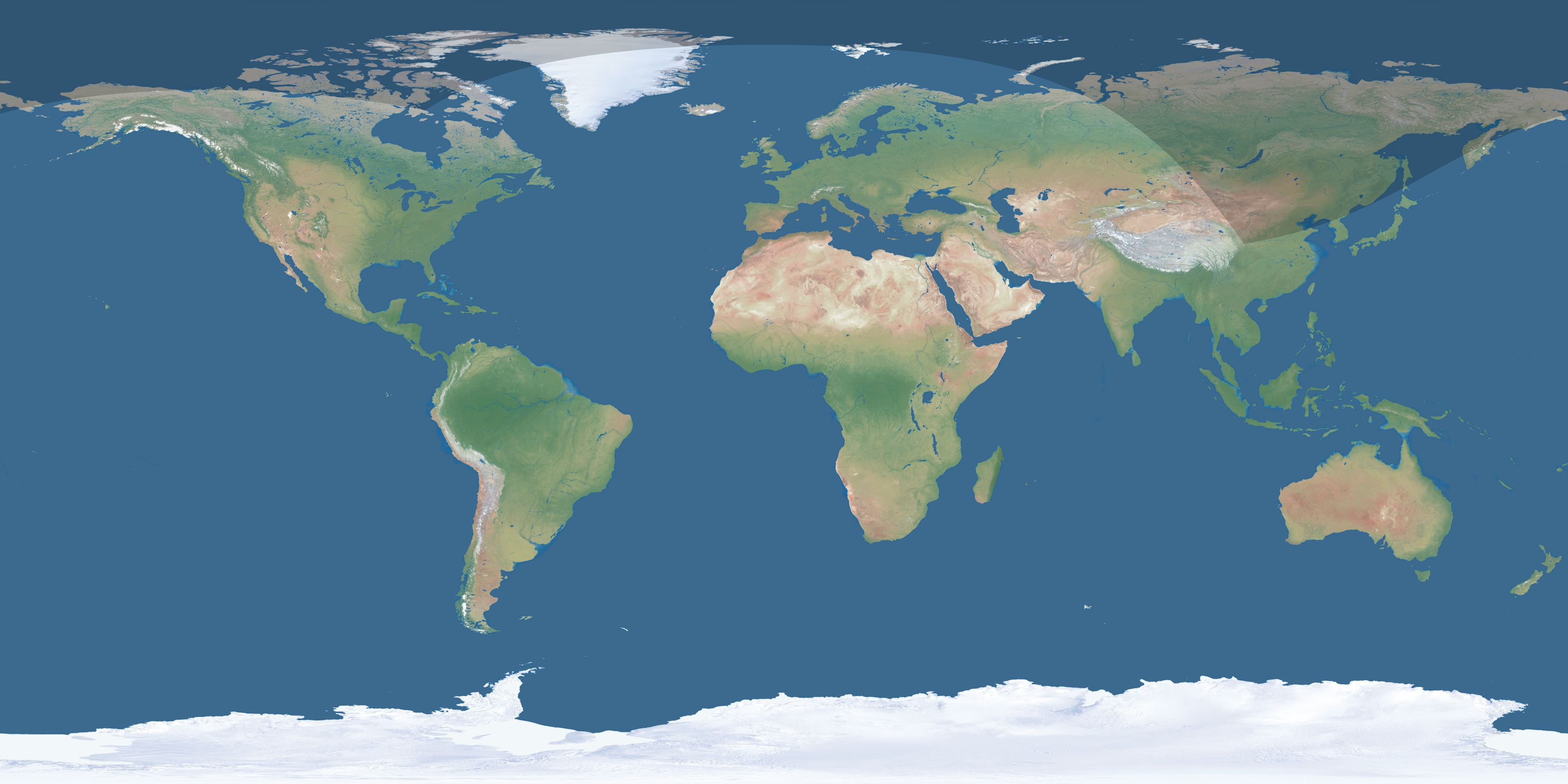 Map of the umbra and penumbra path of the solar eclipse of 04/14/2181