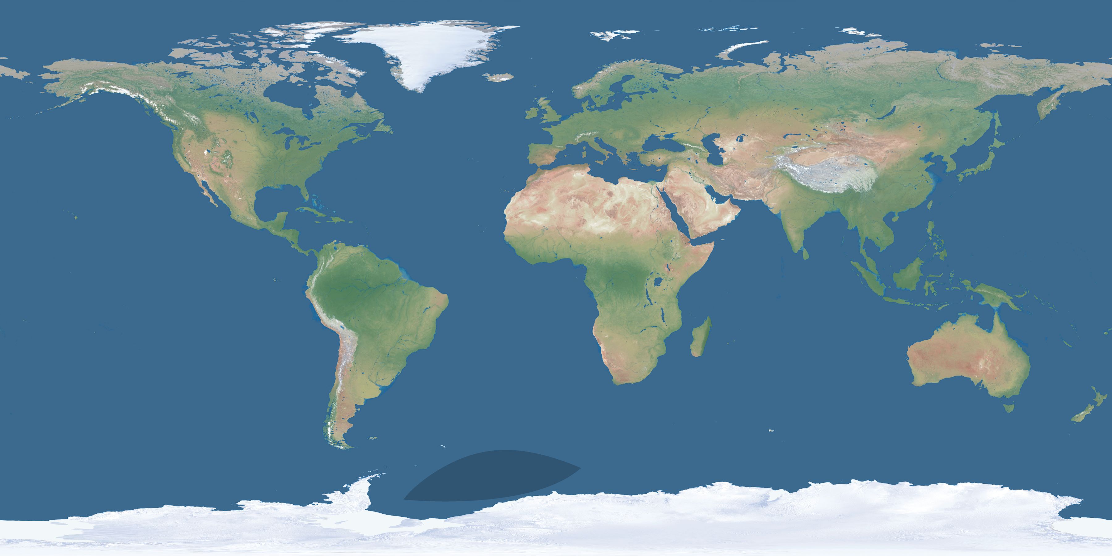 Map of the umbra and penumbra path of the solar eclipse of 05/13/2181