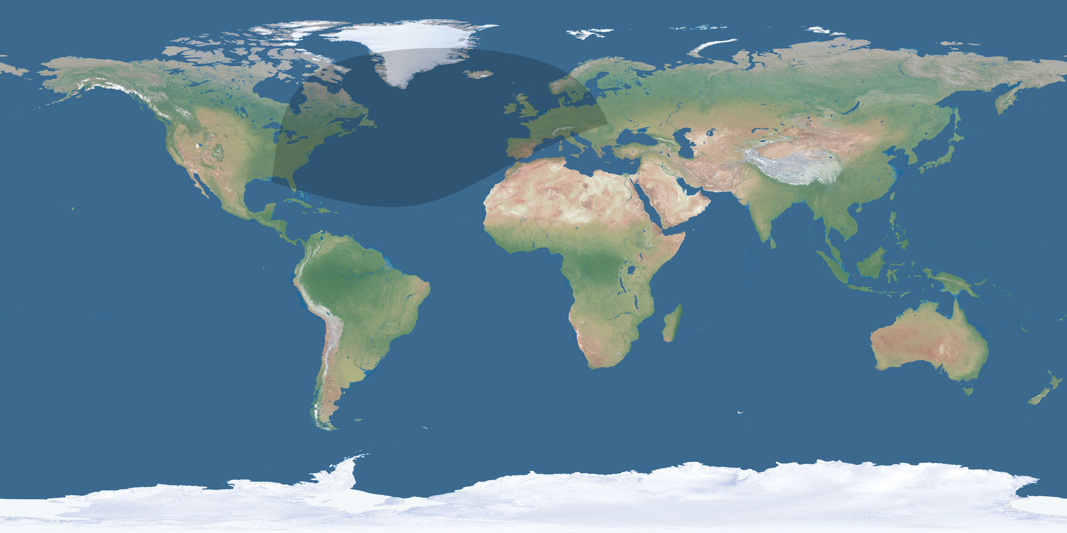 Map of the umbra and penumbra path of the solar eclipse of 01/31/2185