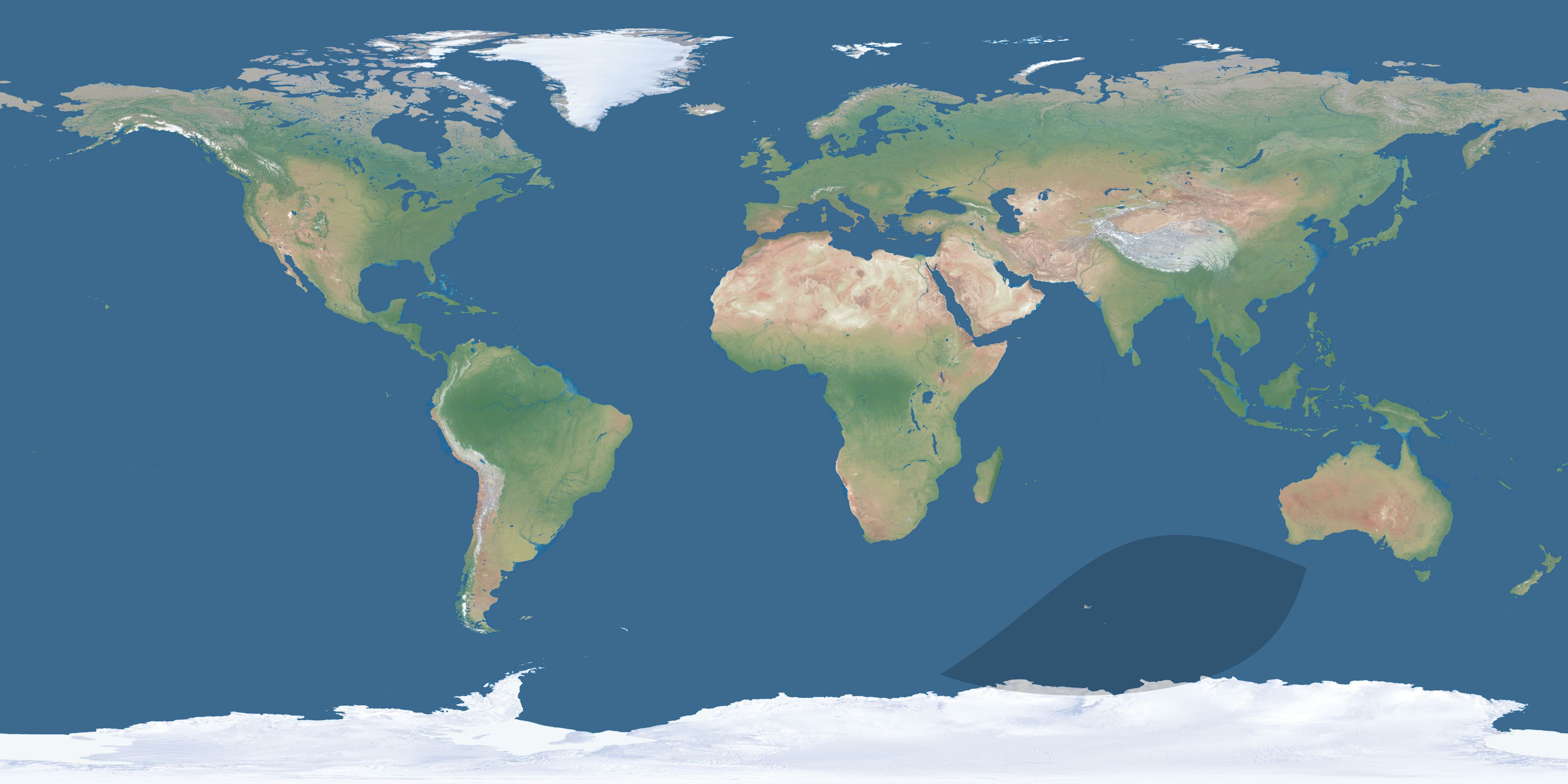 Map of the umbra and penumbra path of the solar eclipse of 05/26/2188