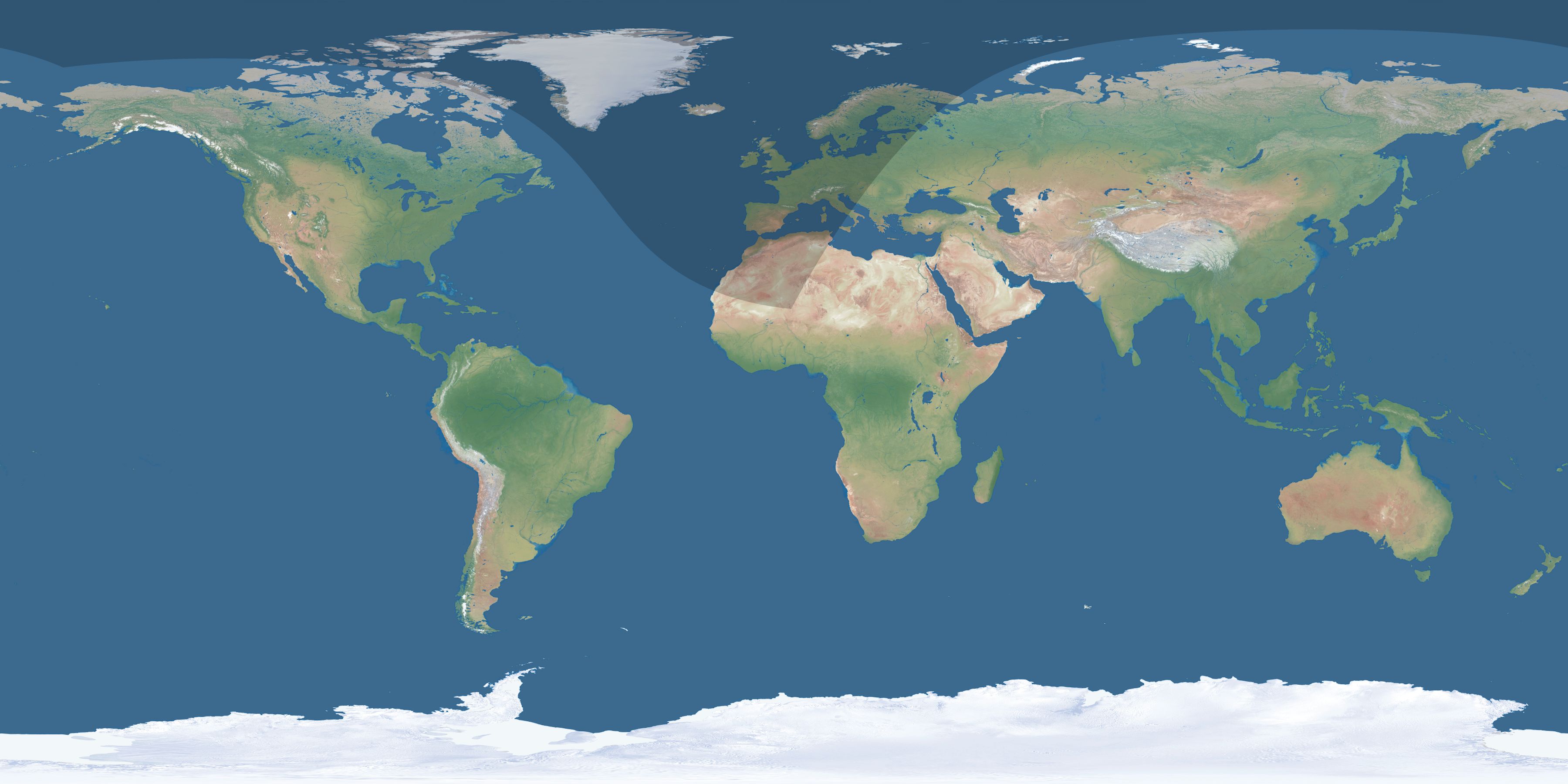 Map of the umbra and penumbra path of the solar eclipse of 09/06/2192