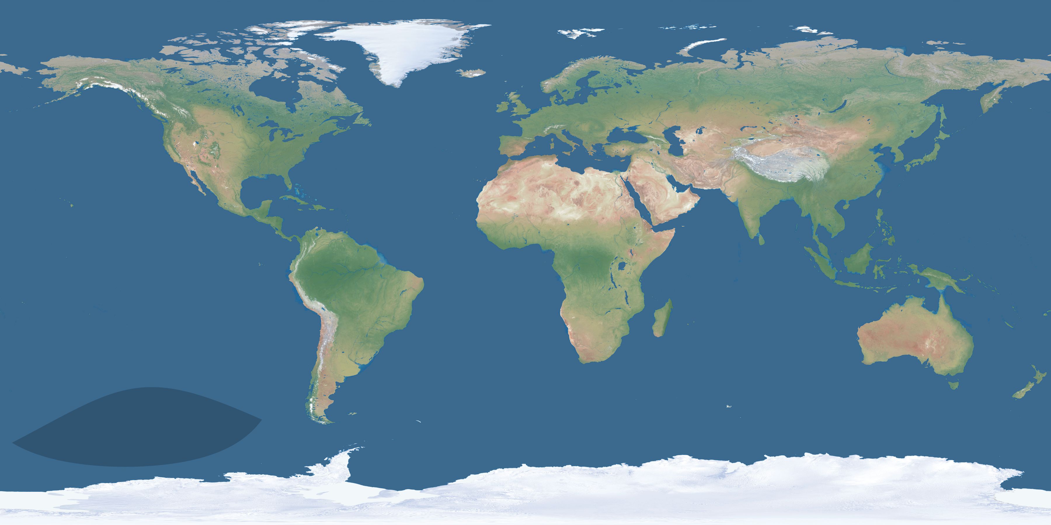 Map of the umbra and penumbra path of the solar eclipse of 05/24/2199