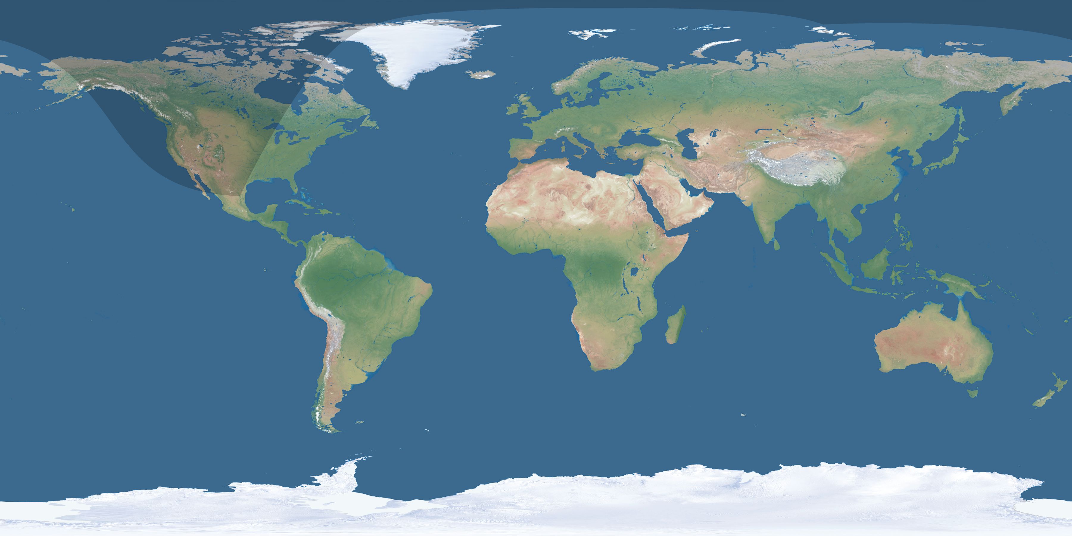 Map of the umbra and penumbra path of the solar eclipse of 09/18/2210
