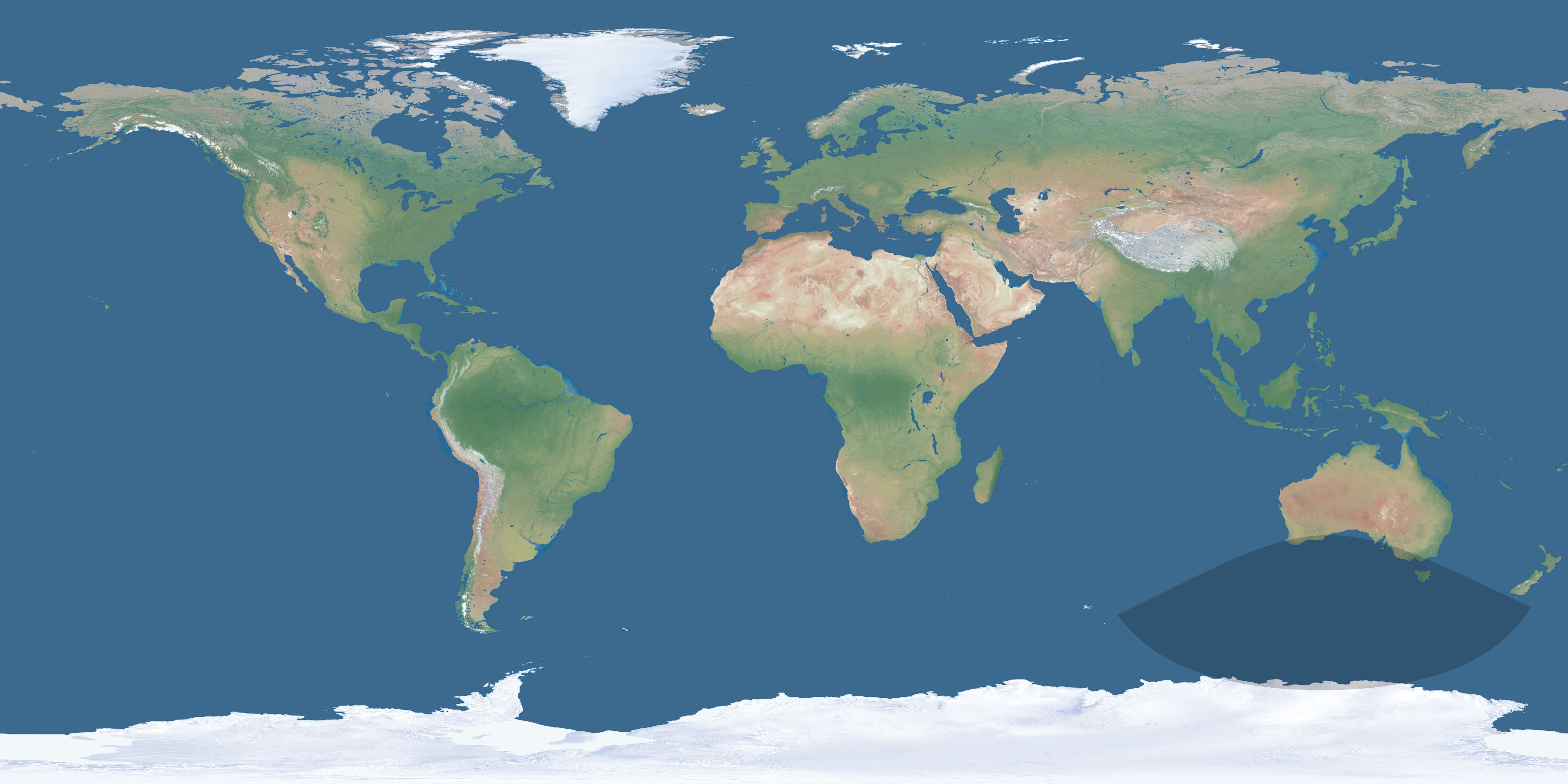 Map of the umbra and penumbra path of the solar eclipse of 06/05/2217