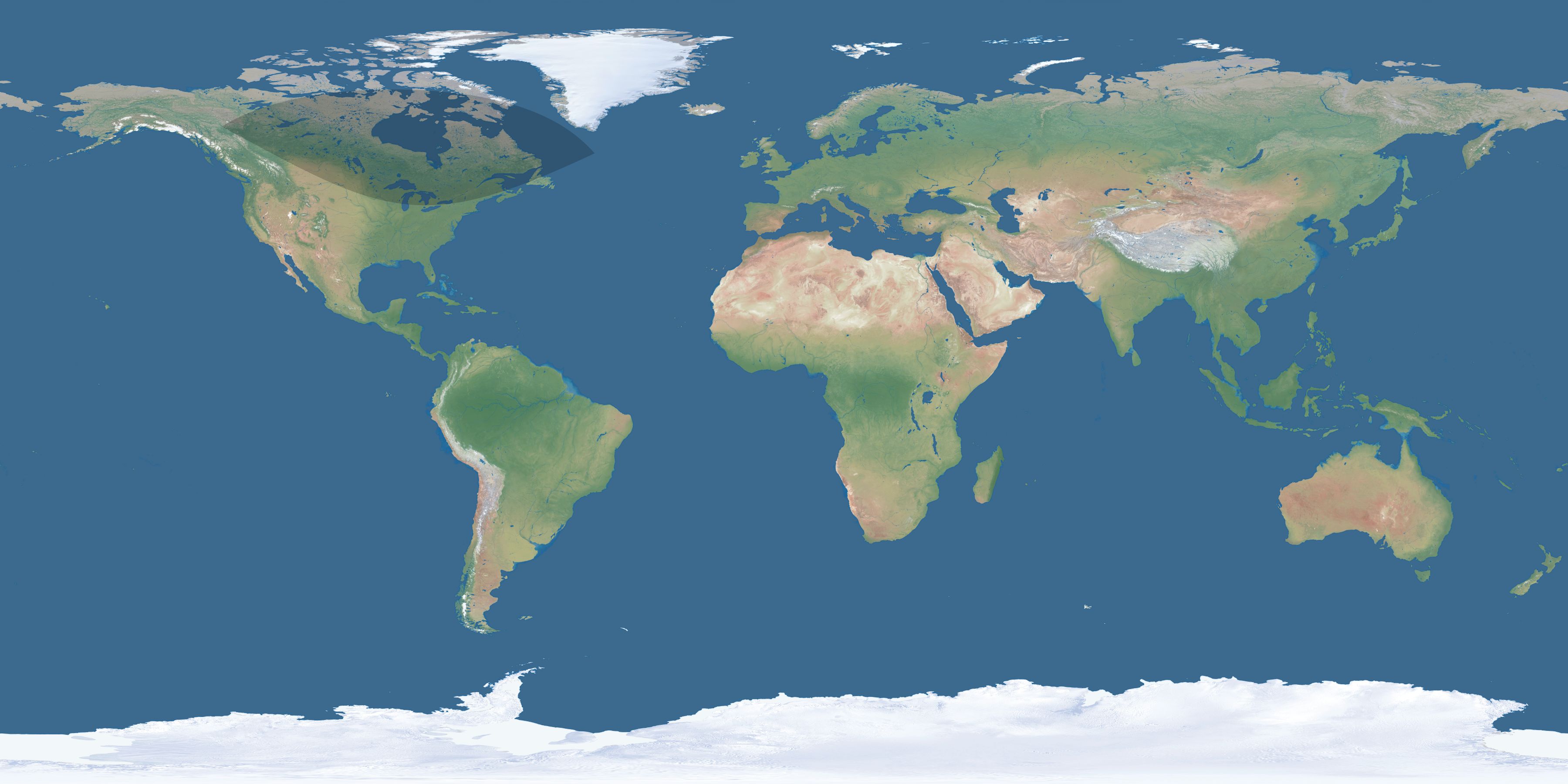 Map of the umbra and penumbra path of the solar eclipse of 11/29/2217