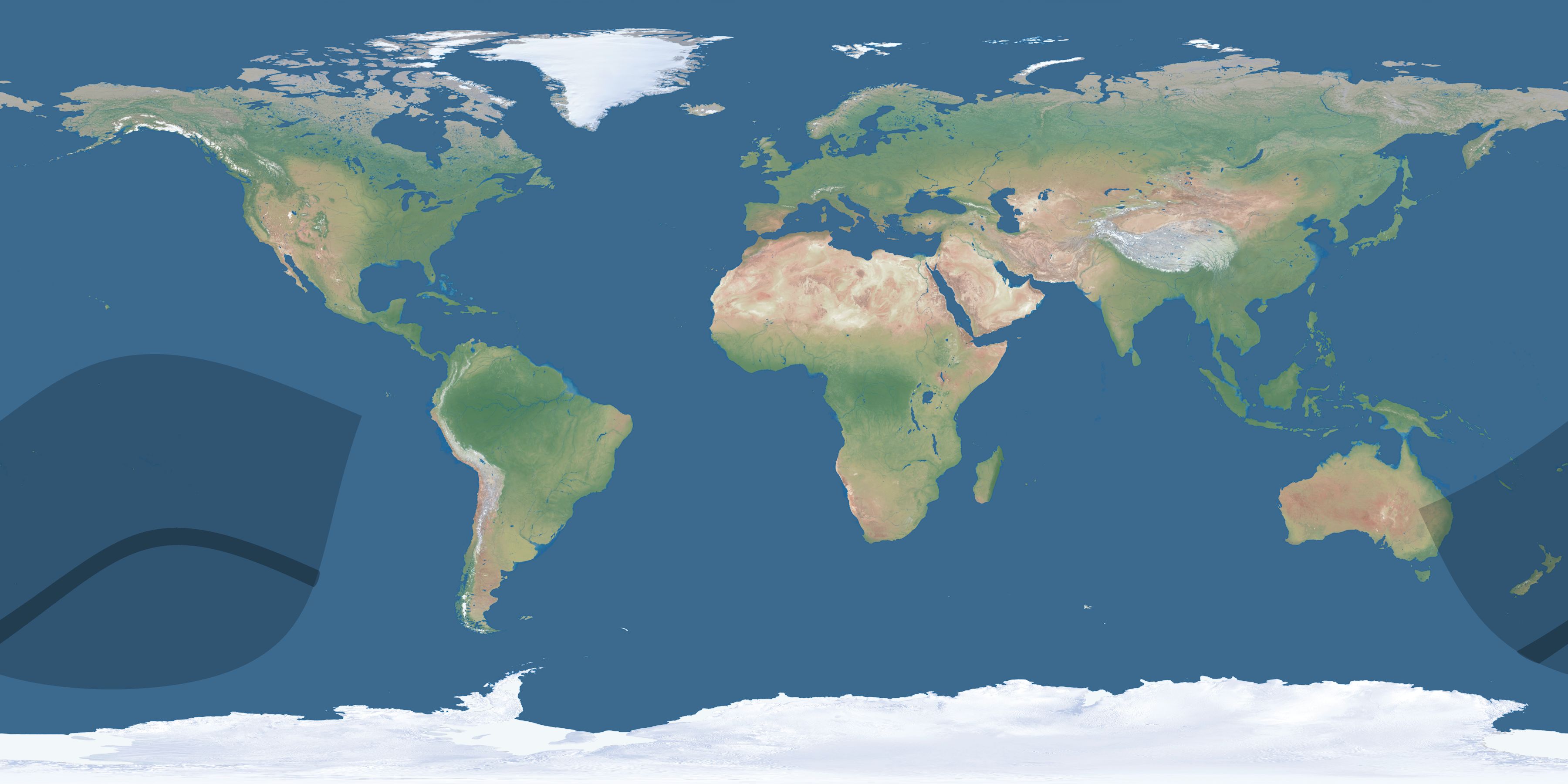 Map of the umbra and penumbra path of the solar eclipse of 06/06/2225