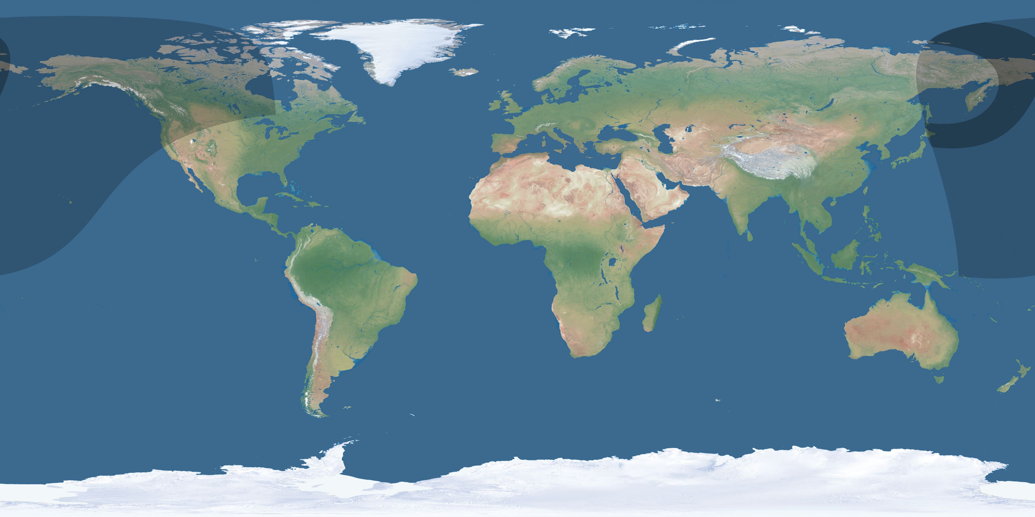 Map of the umbra and penumbra path of the solar eclipse of 03/04/2231