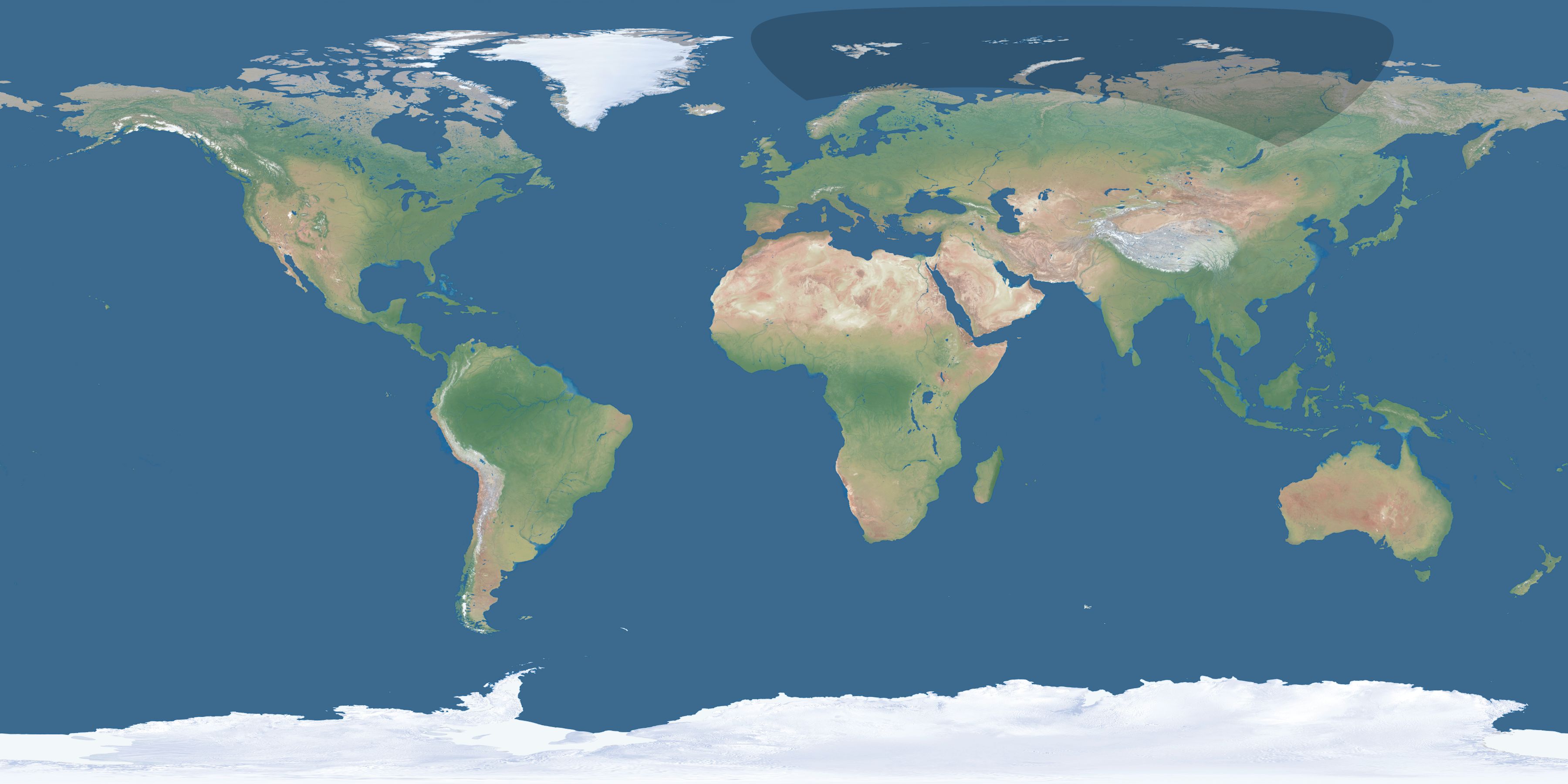 Map of the umbra and penumbra path of the solar eclipse of 05/17/2235