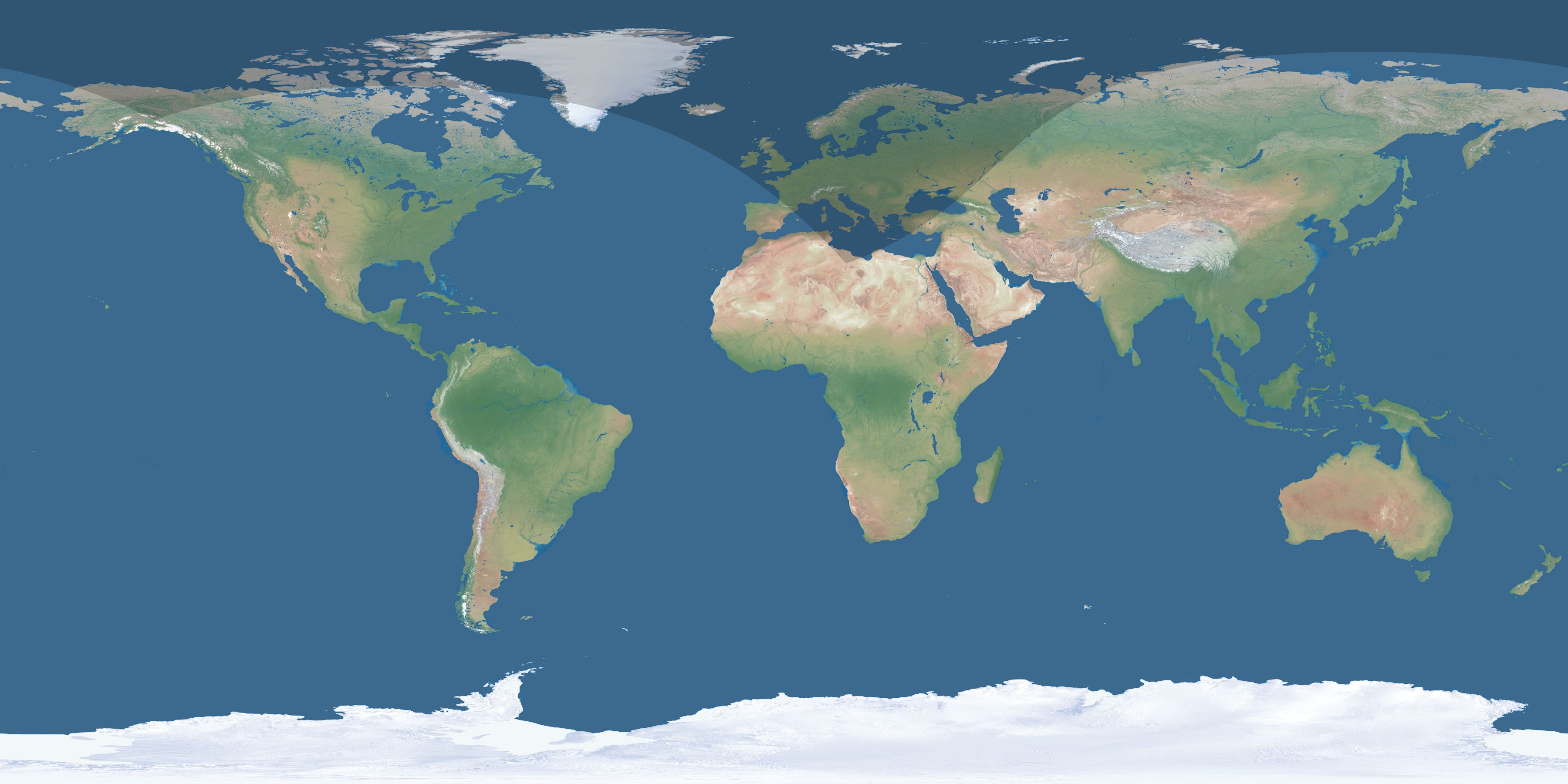 Map of the umbra and penumbra path of the solar eclipse of 05/16/2246