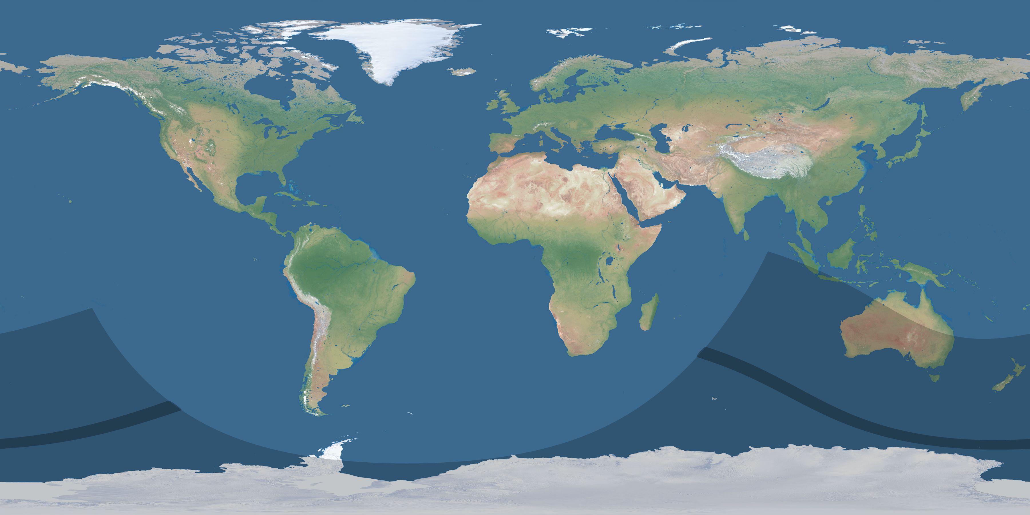 Map of the umbra and penumbra path of the solar eclipse of 11/11/2254