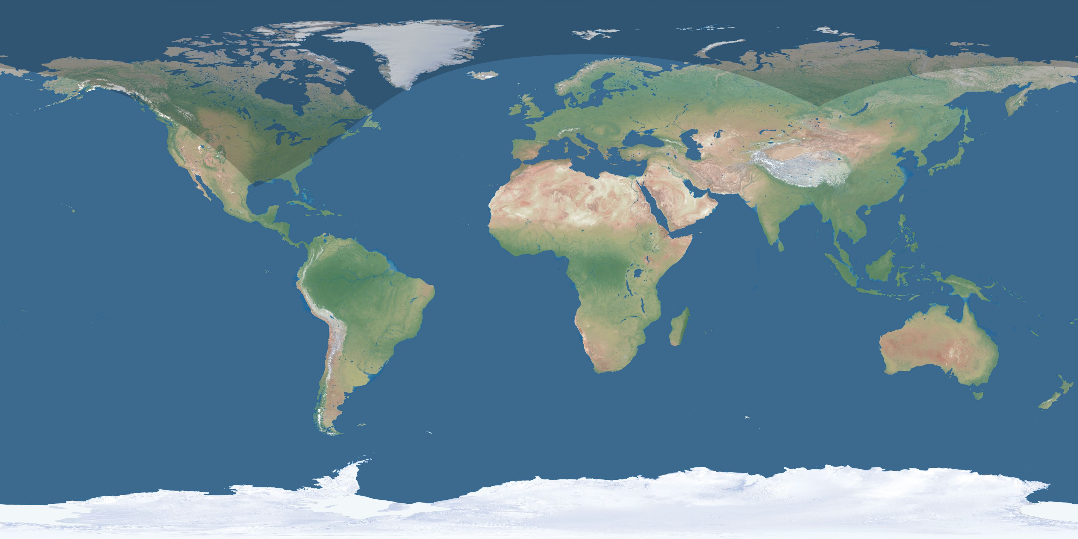Map of the umbra and penumbra path of the solar eclipse of 05/26/2264