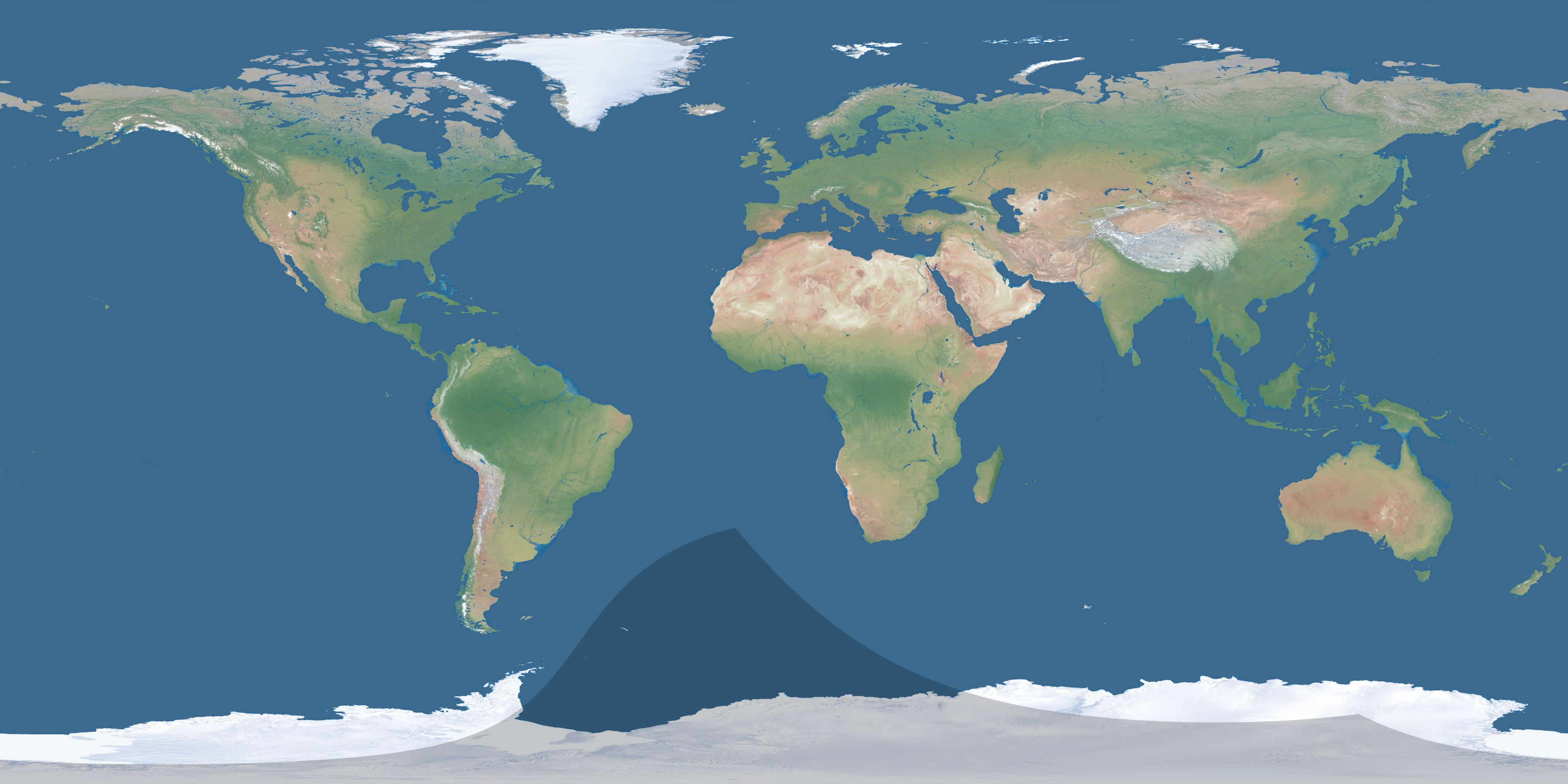 Map of the umbra and penumbra path of the solar eclipse of 02/13/2268