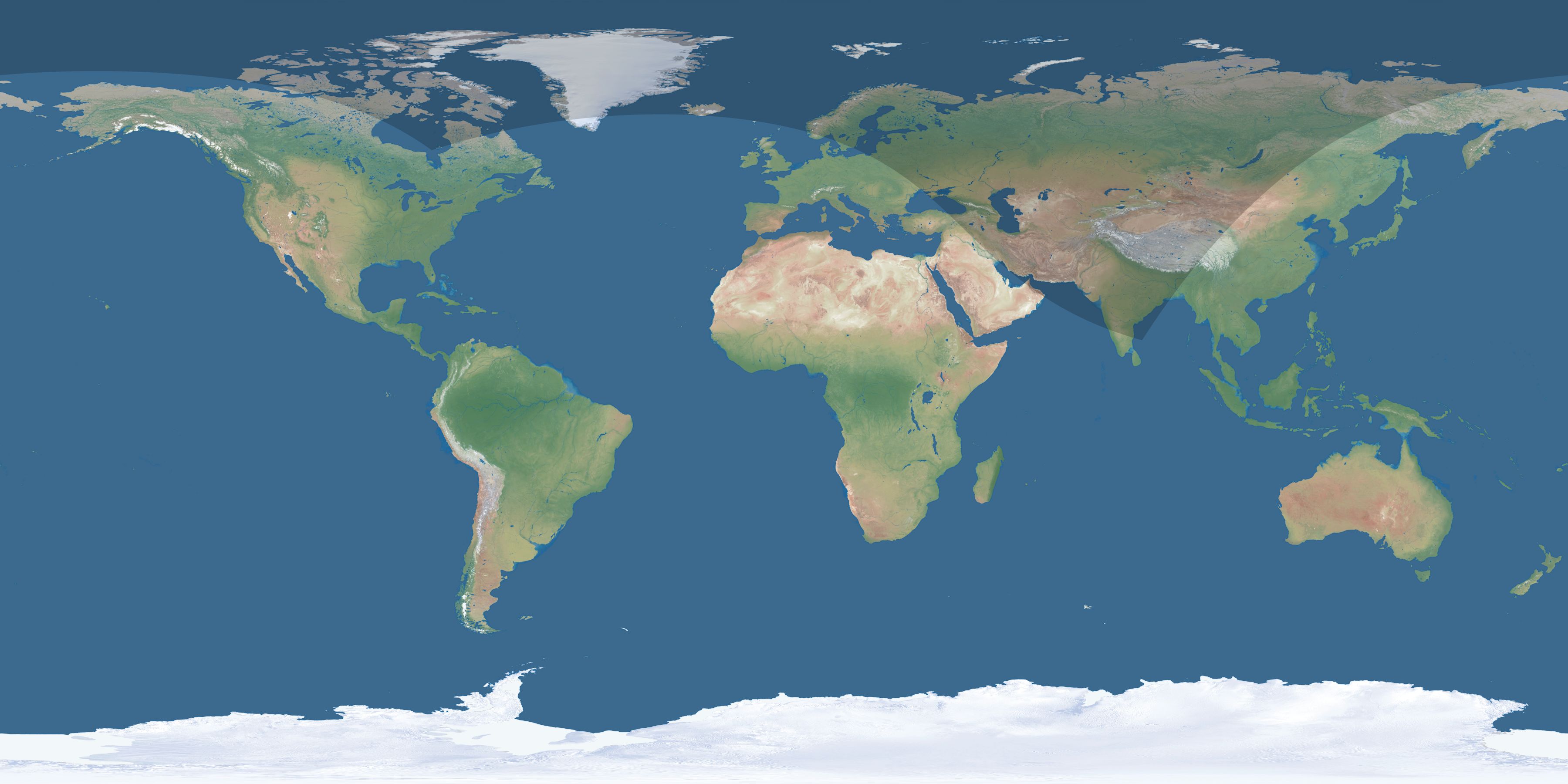 Map of the umbra and penumbra path of the solar eclipse of 08/09/2268