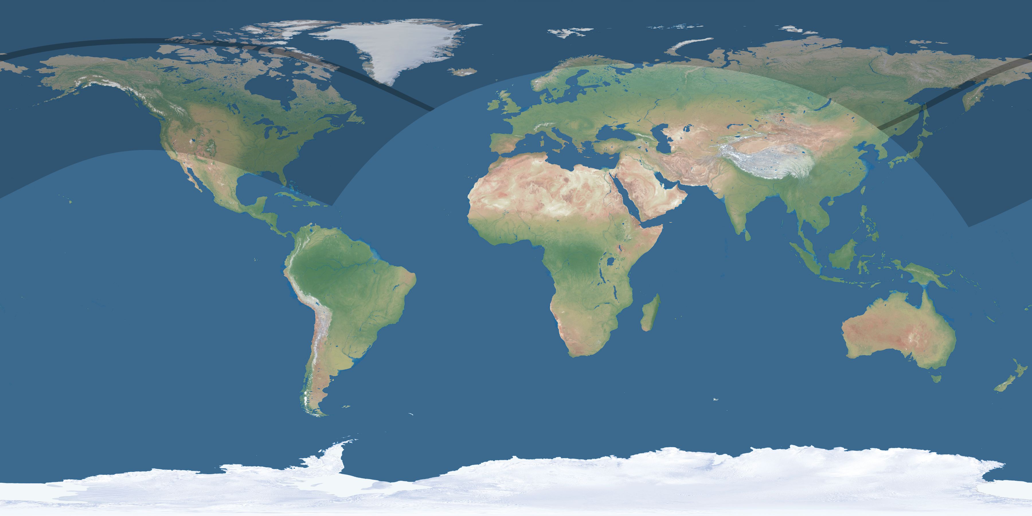 Map of the umbra and penumbra path of the solar eclipse of 05/27/2272