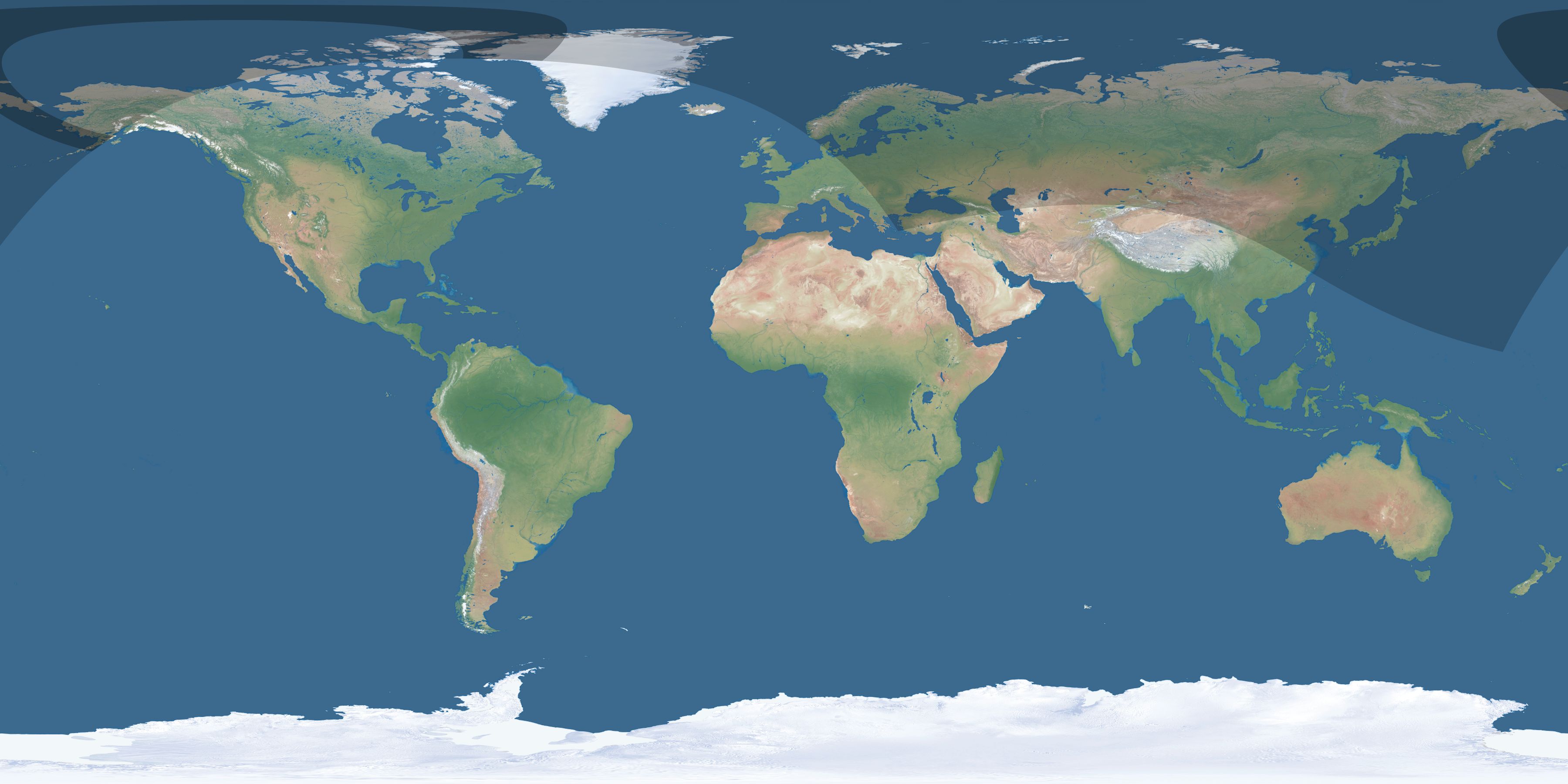 Map of the umbra and penumbra path of the solar eclipse of 08/19/2278