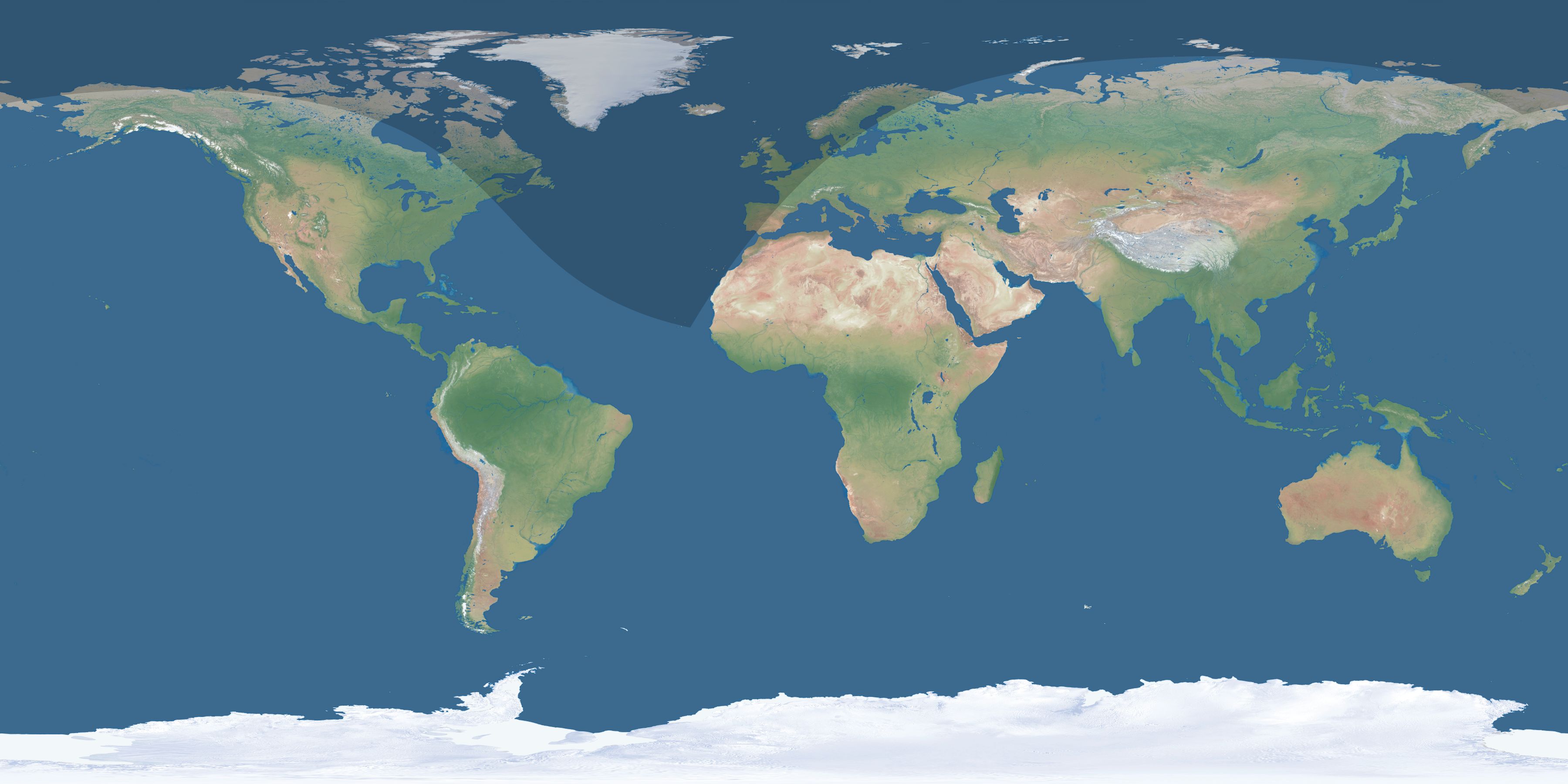 Map of the umbra and penumbra path of the solar eclipse of 08/20/2286