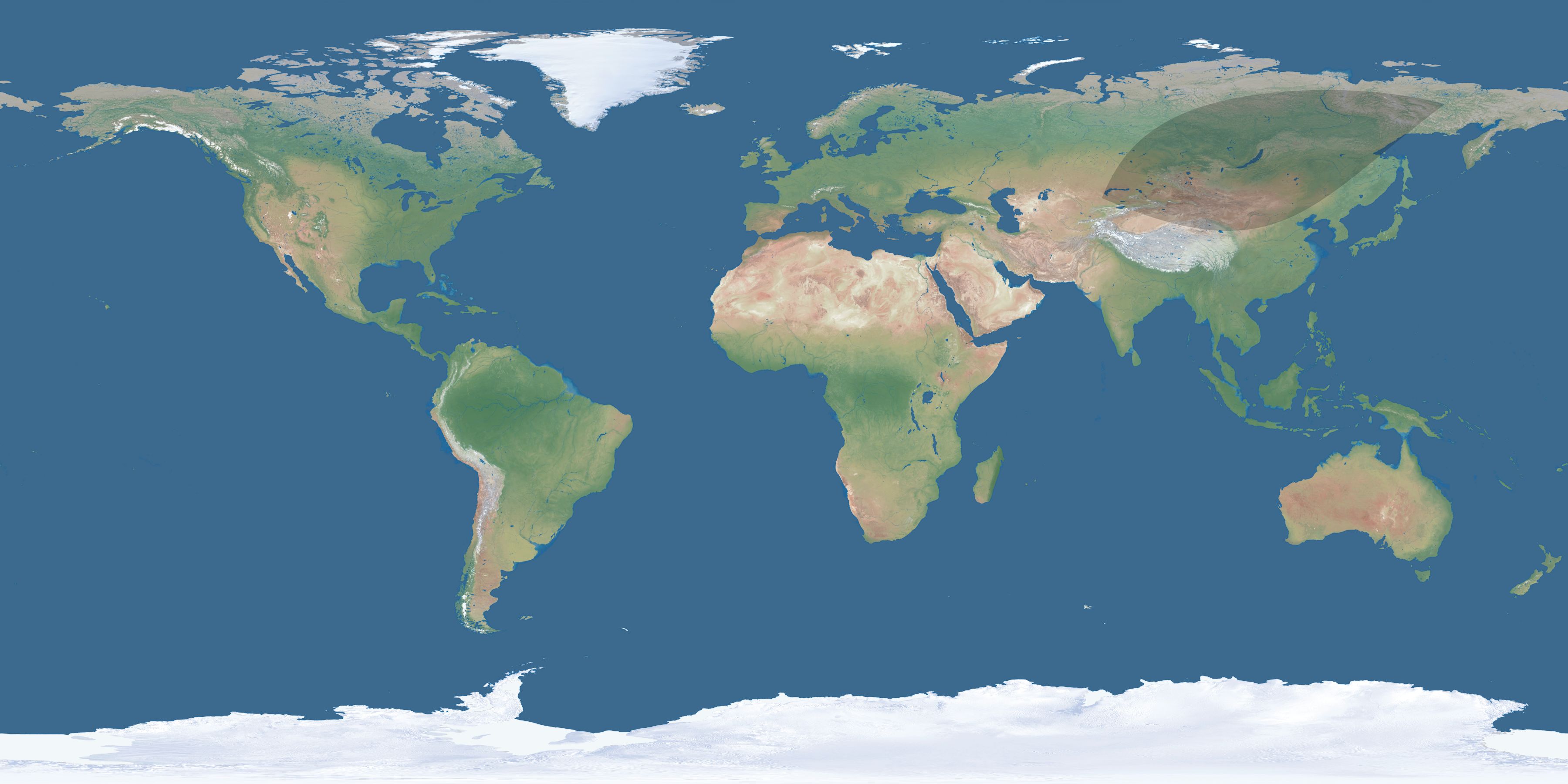 Map of the umbra and penumbra path of the solar eclipse of 01/12/2290