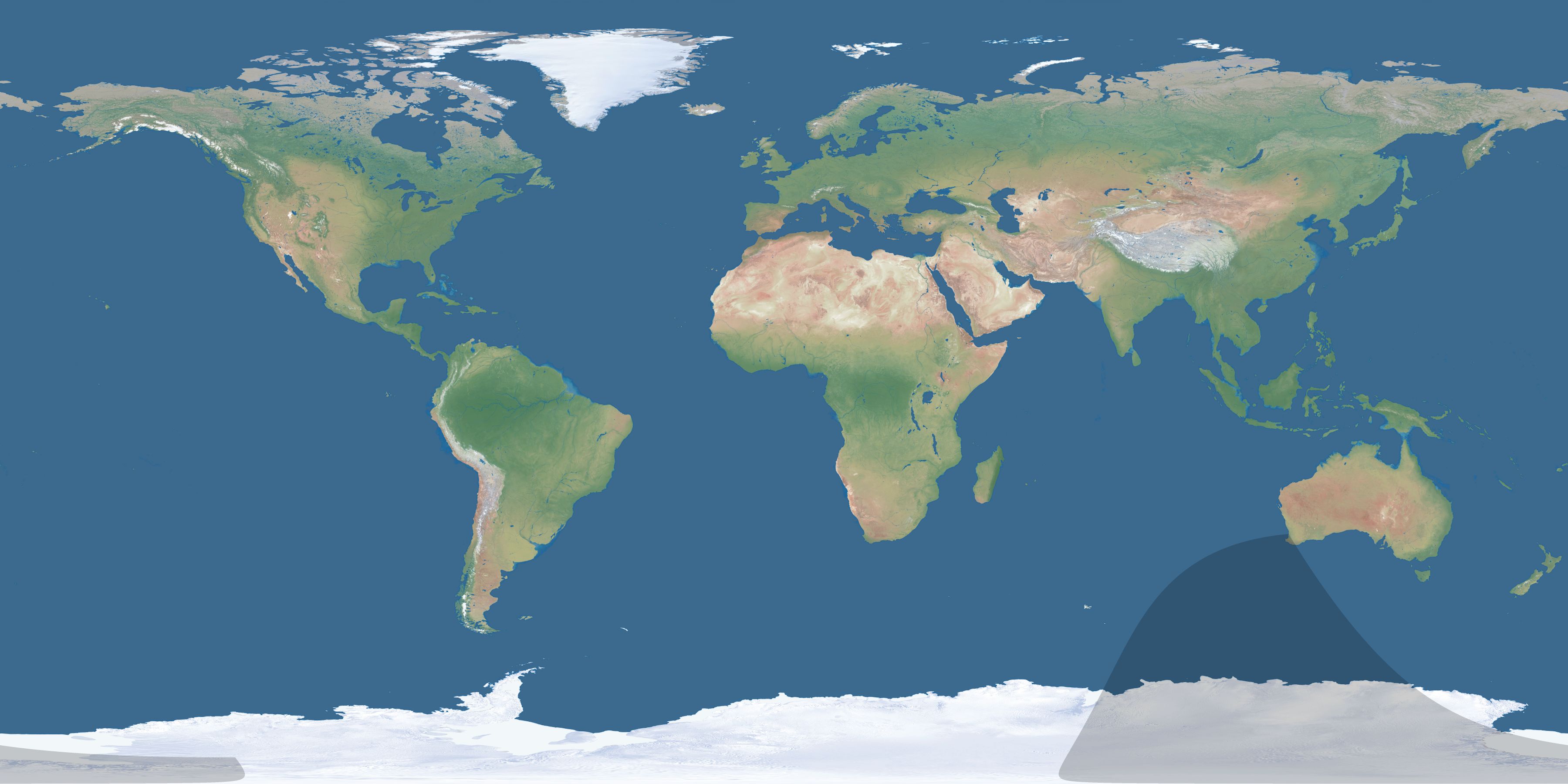 Map of the umbra and penumbra path of the solar eclipse of 03/07/2304