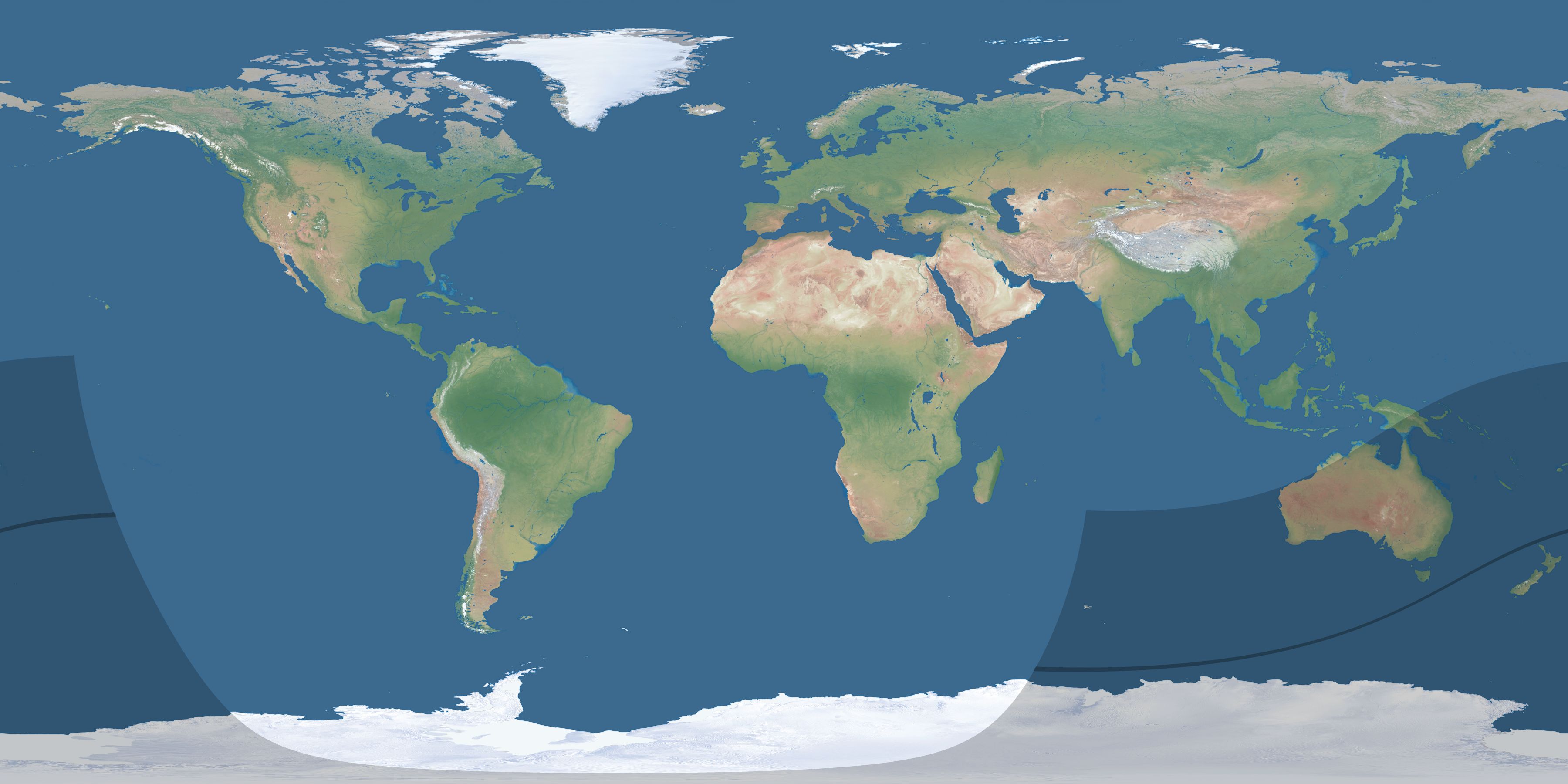 Map of the umbra and penumbra path of the solar eclipse of 03/17/2314