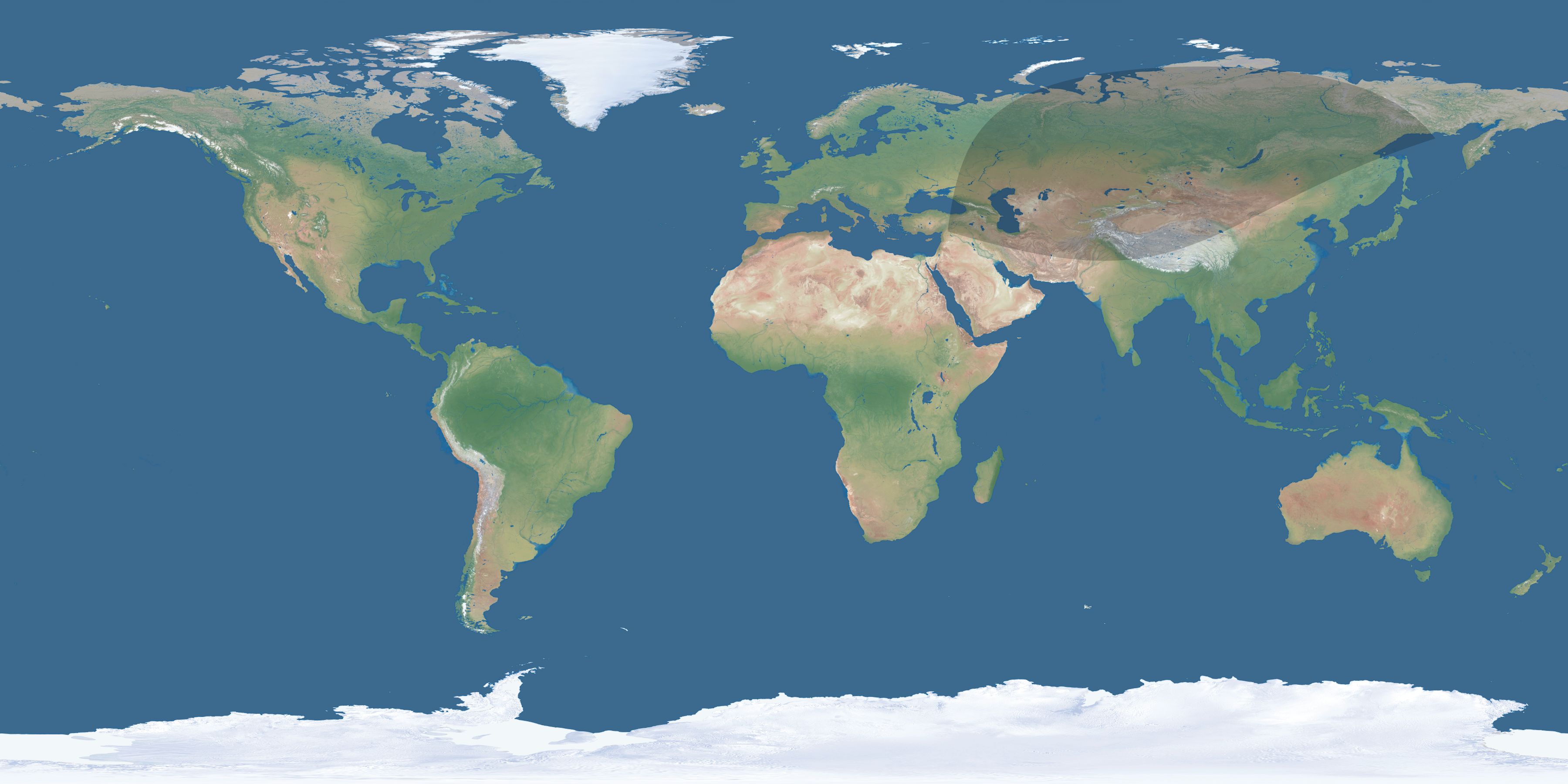 Map of the umbra and penumbra path of the solar eclipse of 02/05/2315