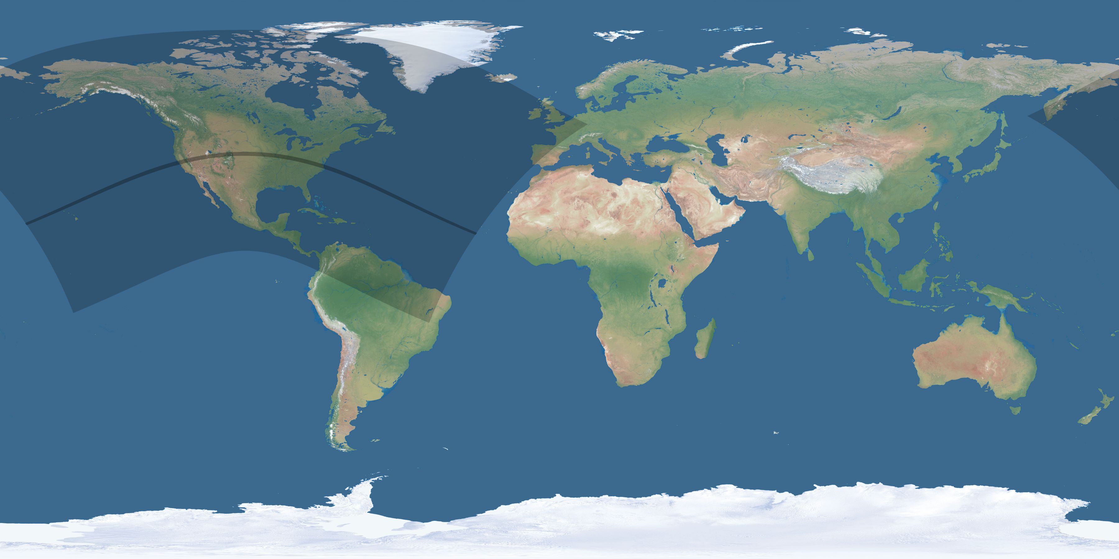 Map of the umbra and penumbra path of the solar eclipse of 07/09/2317