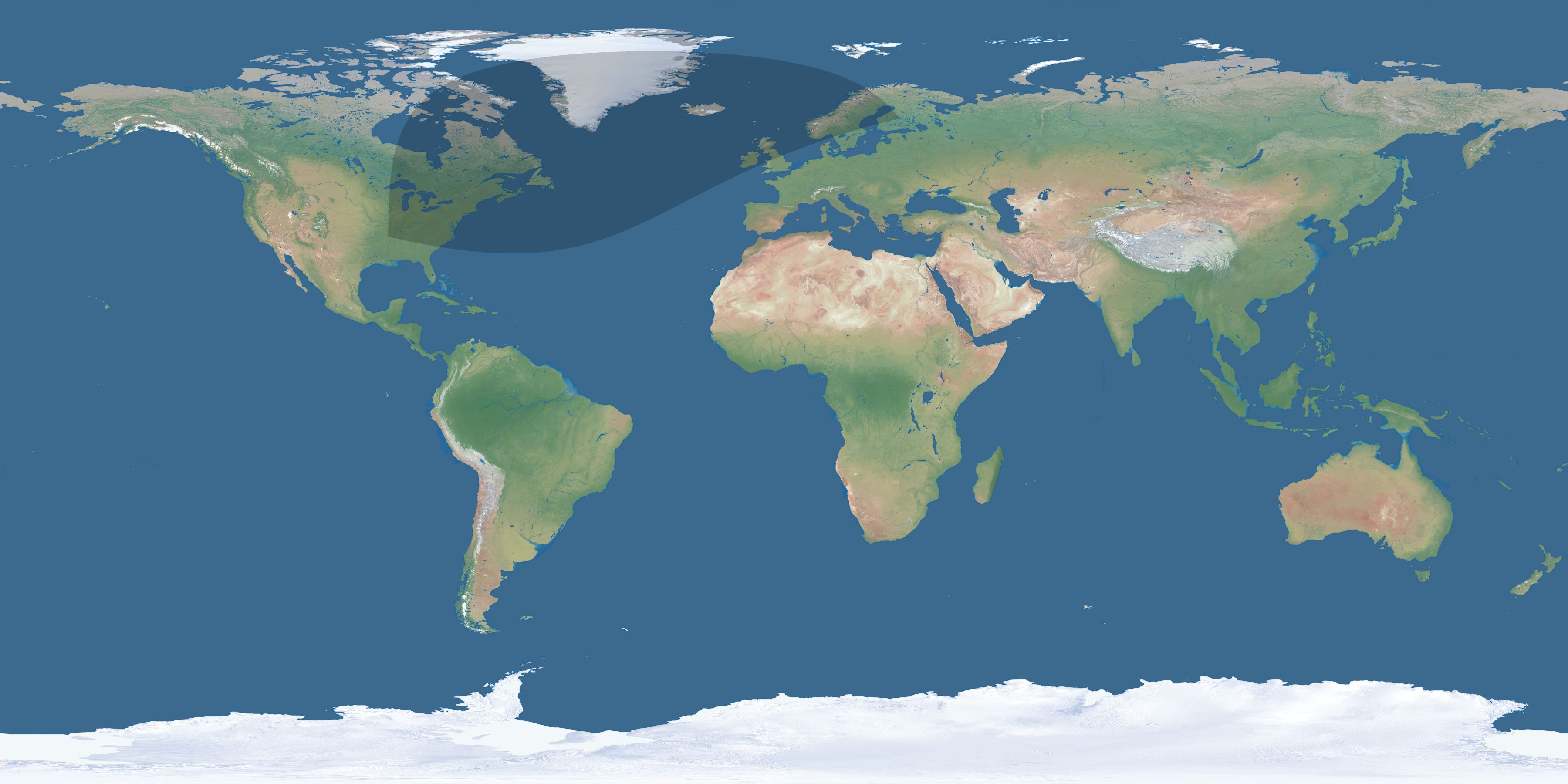 Map of the umbra and penumbra path of the solar eclipse of 02/15/2333