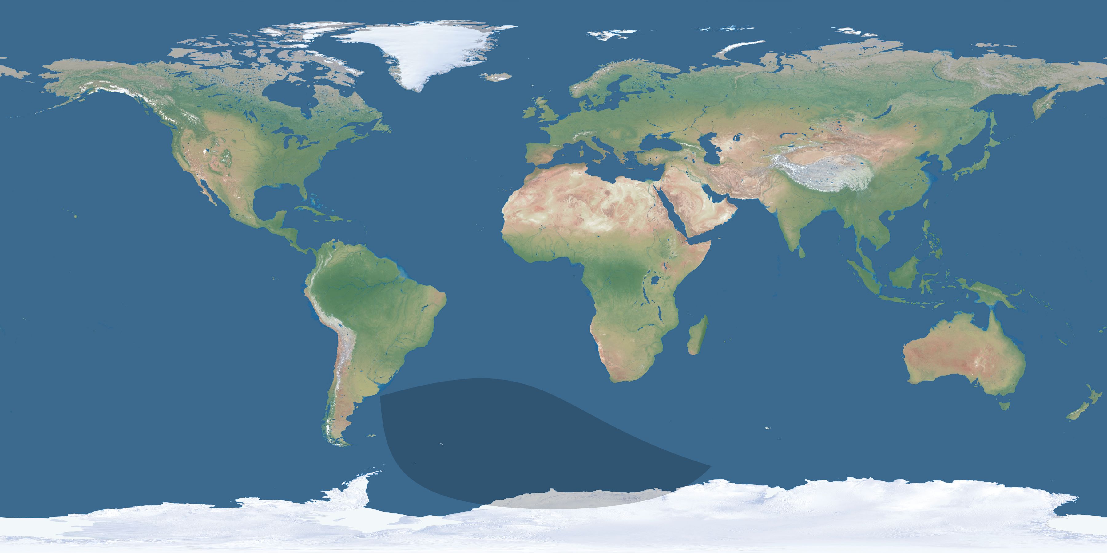 Map of the umbra and penumbra path of the solar eclipse of 08/11/2333