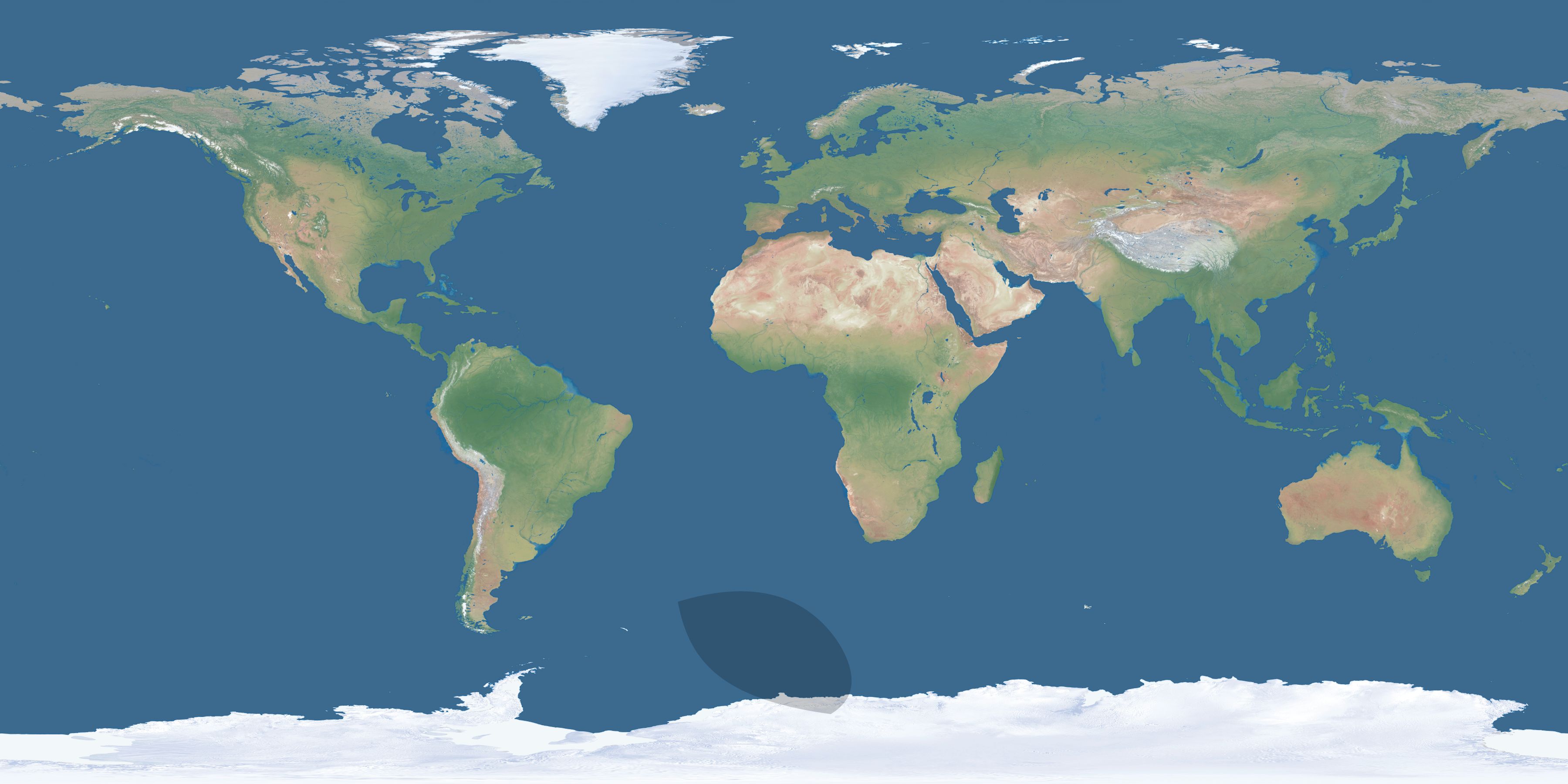 Map of the umbra and penumbra path of the solar eclipse of 08/09/2344
