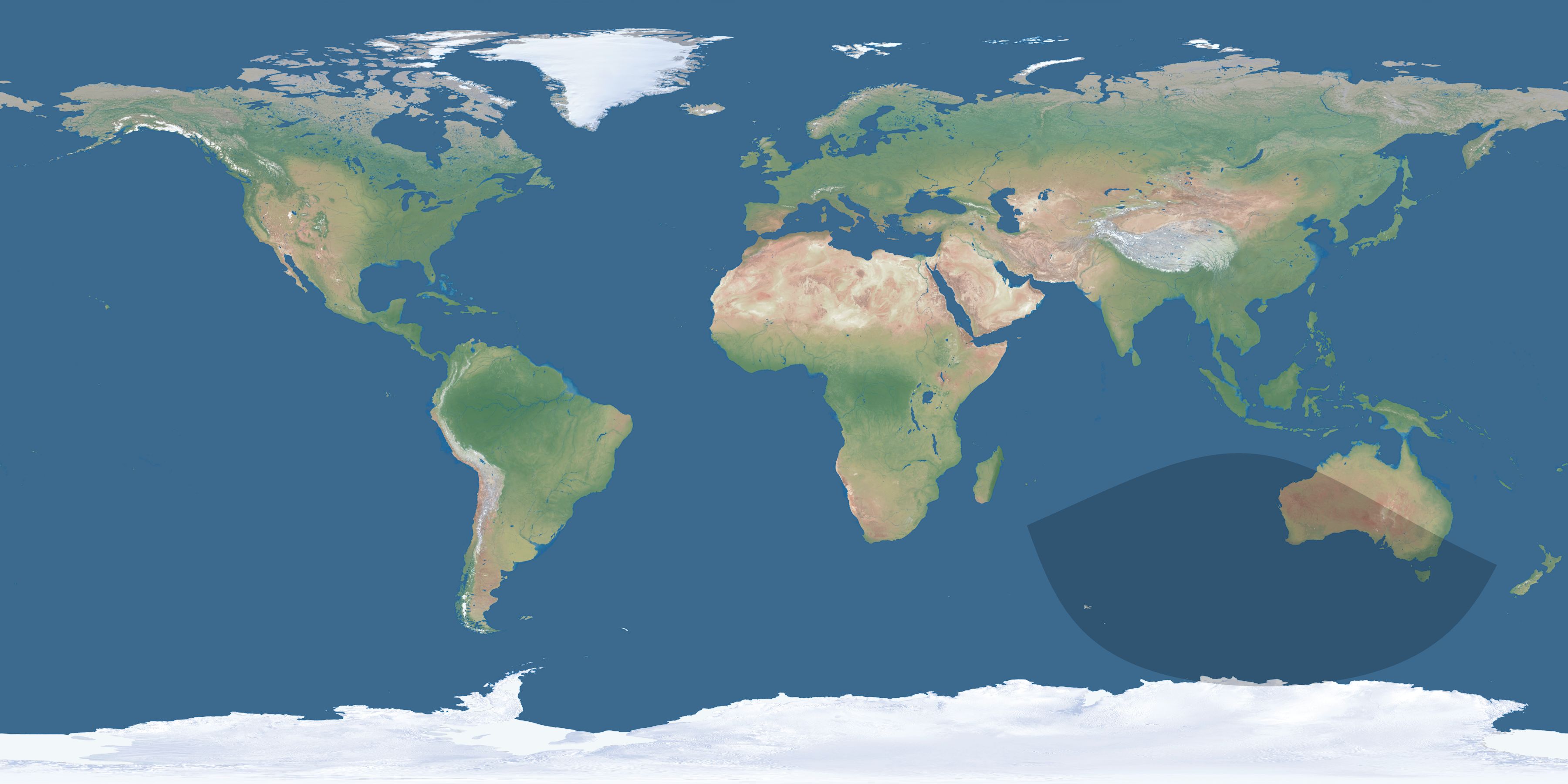 Map of the umbra and penumbra path of the solar eclipse of 06/20/2365