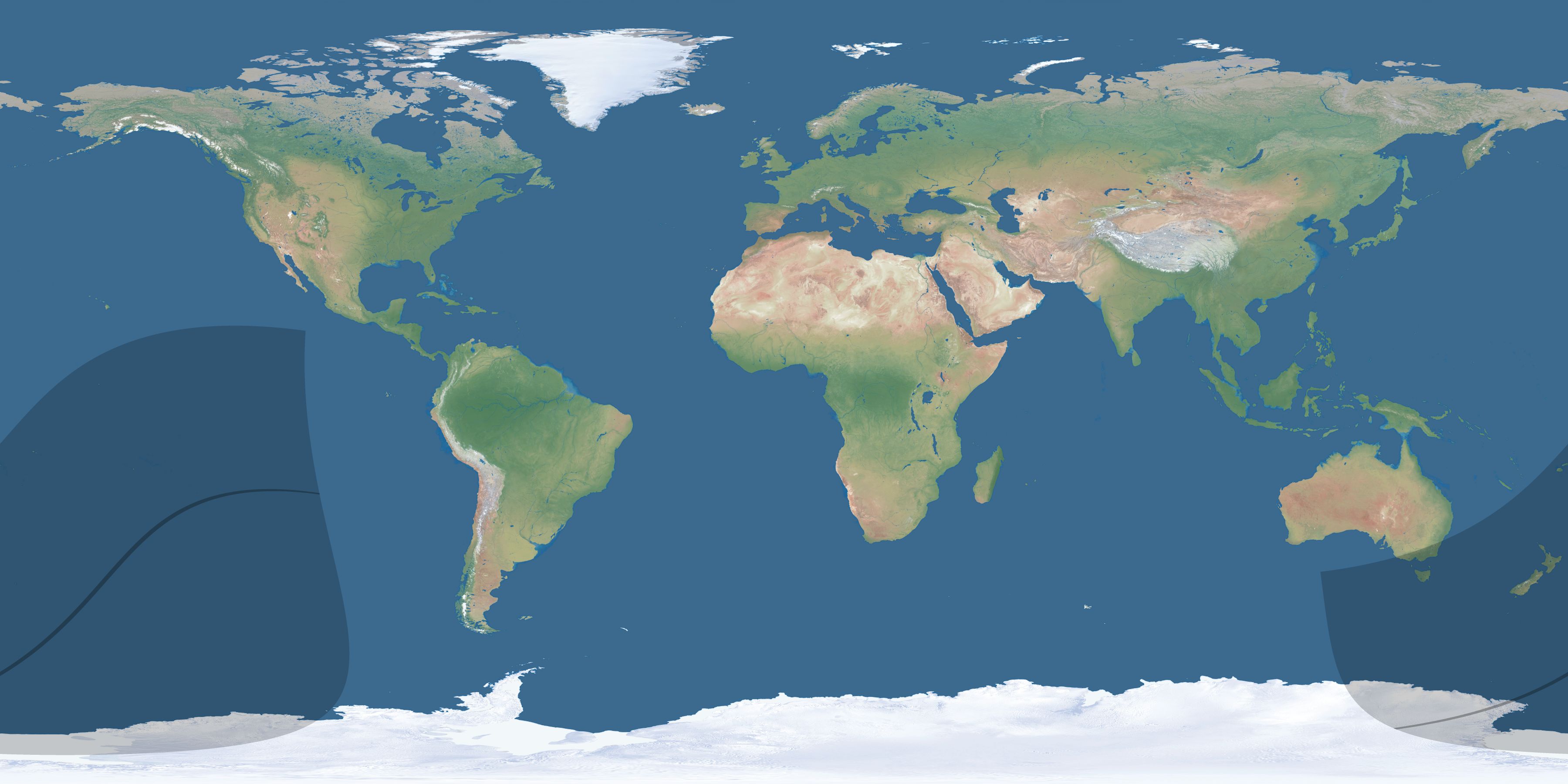 Map of the umbra and penumbra path of the solar eclipse of 04/09/2377