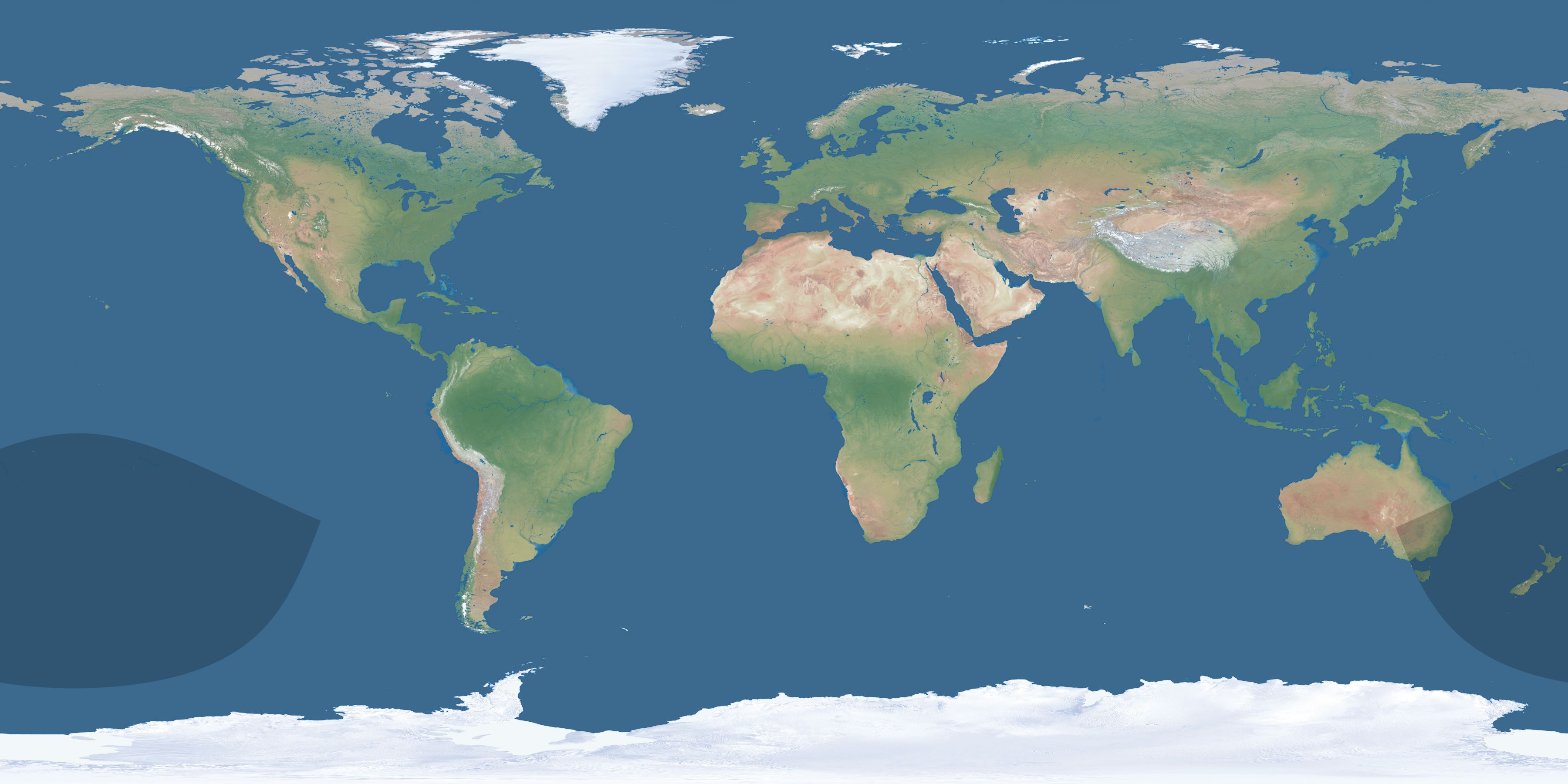 Map of the umbra and penumbra path of the solar eclipse of 07/03/2391