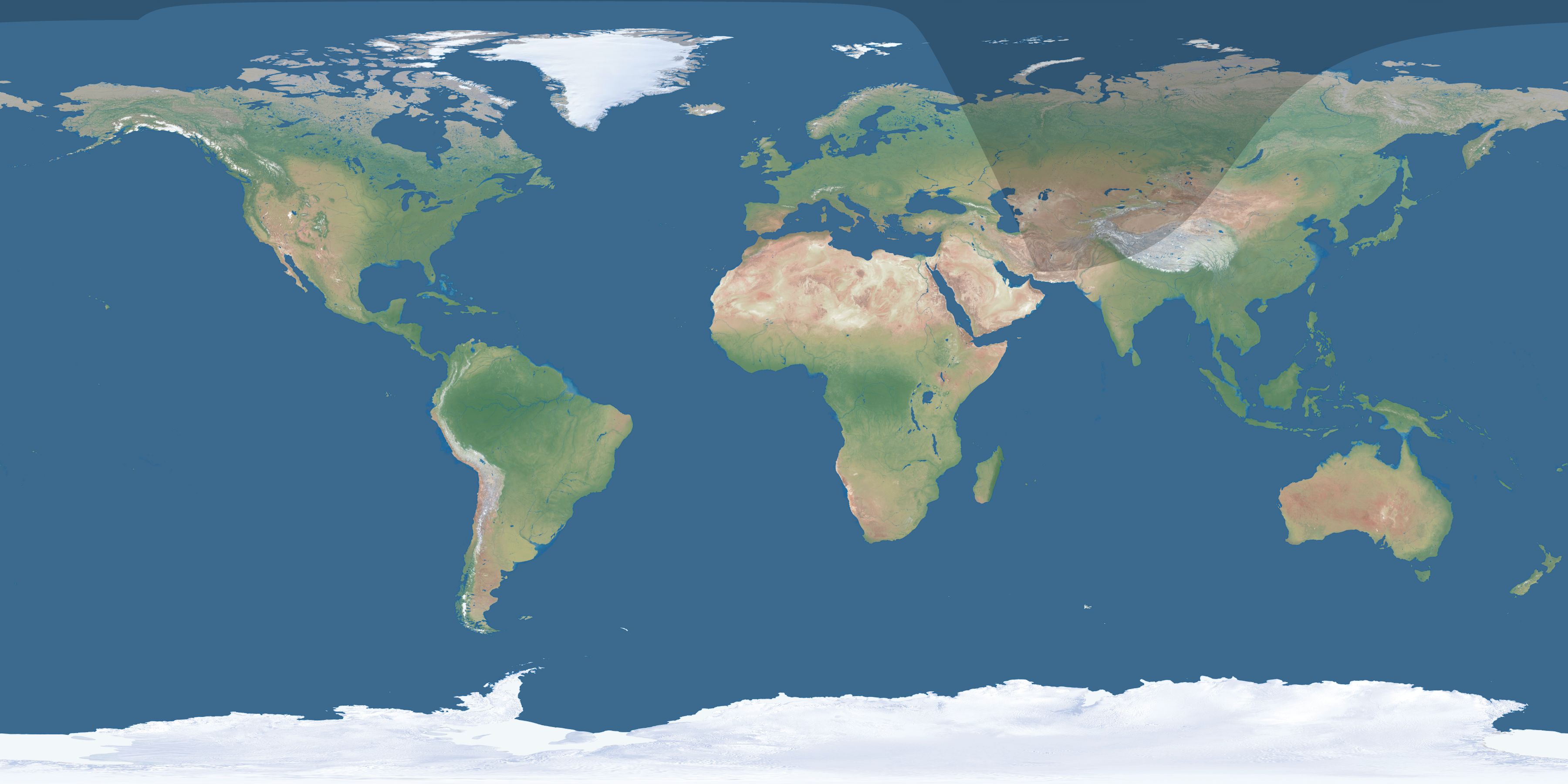 Map of the umbra and penumbra path of the solar eclipse of 03/19/2398