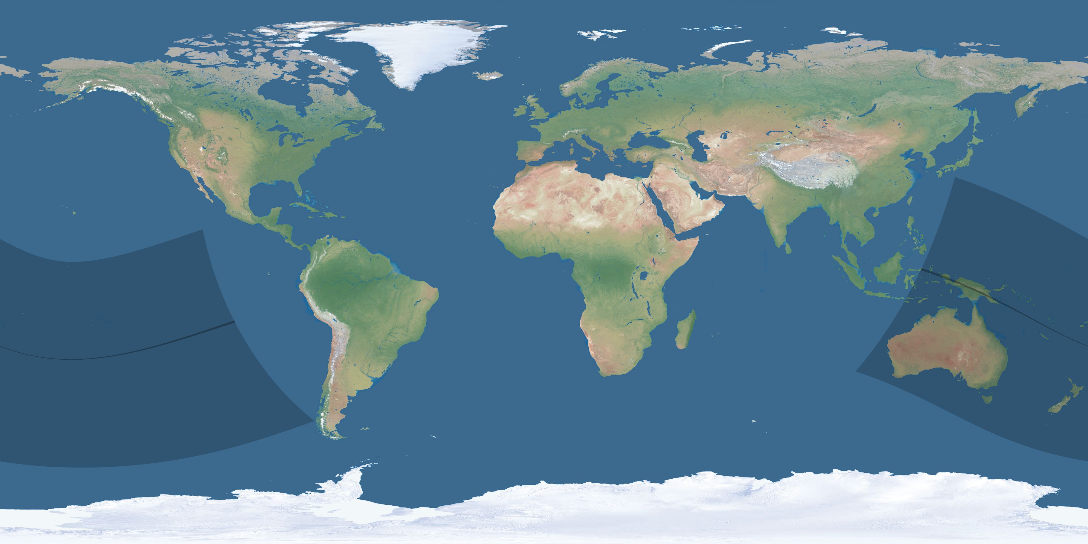 Map of the umbra and penumbra path of the solar eclipse of 11/15/2403