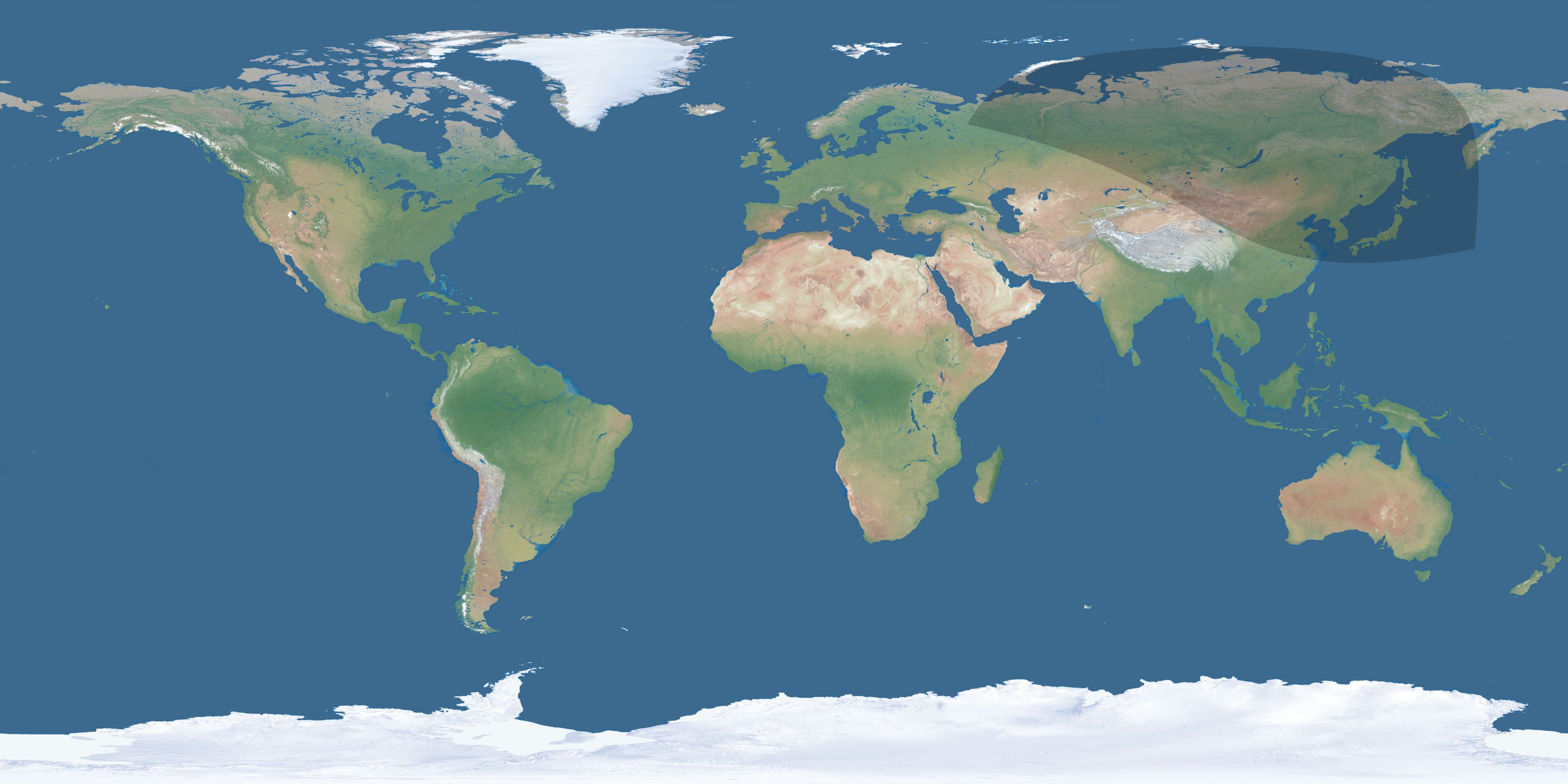 Map of the umbra and penumbra path of the solar eclipse of 10/23/2405