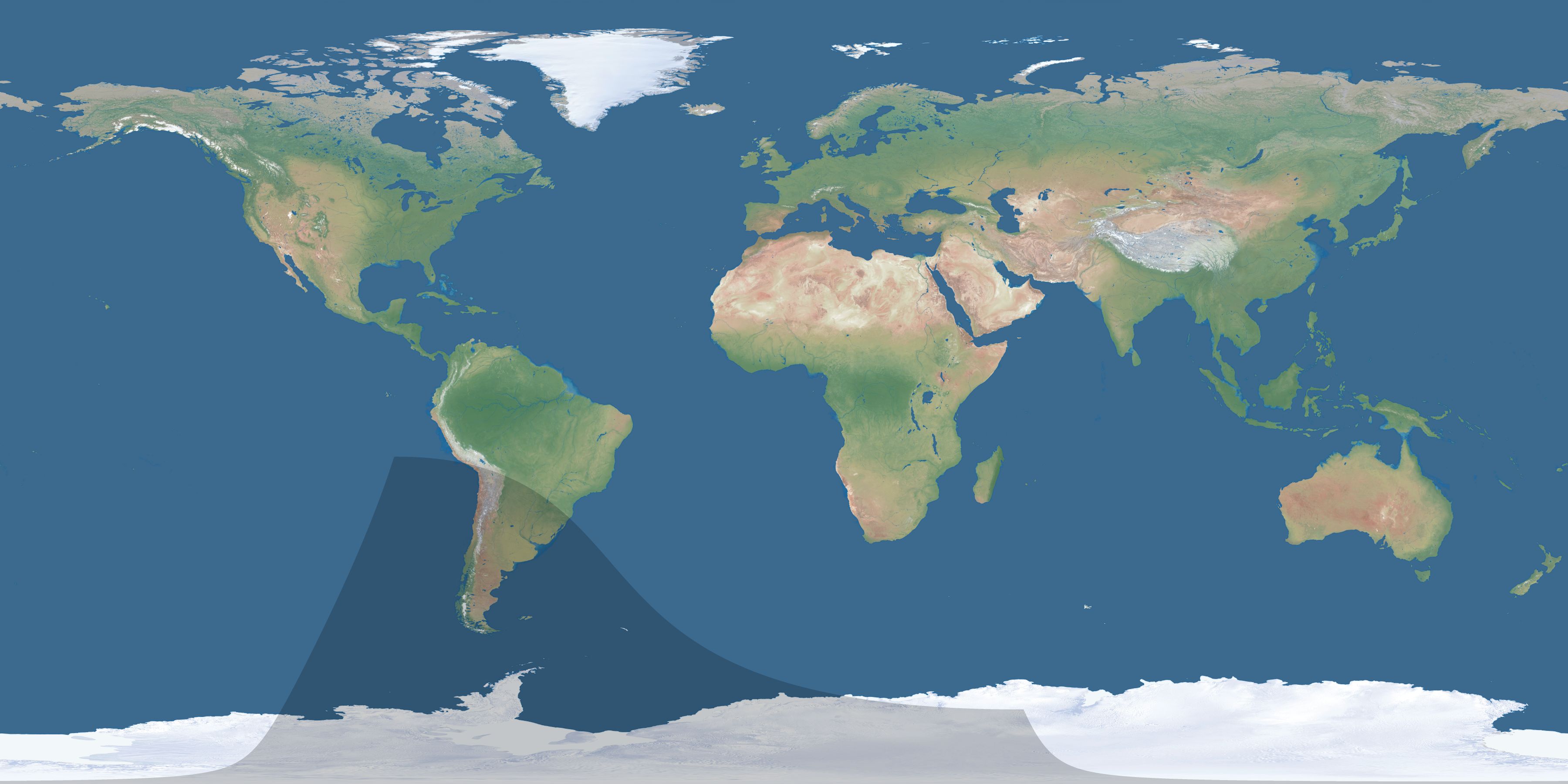 Map of the umbra and penumbra path of the solar eclipse of 09/21/2416