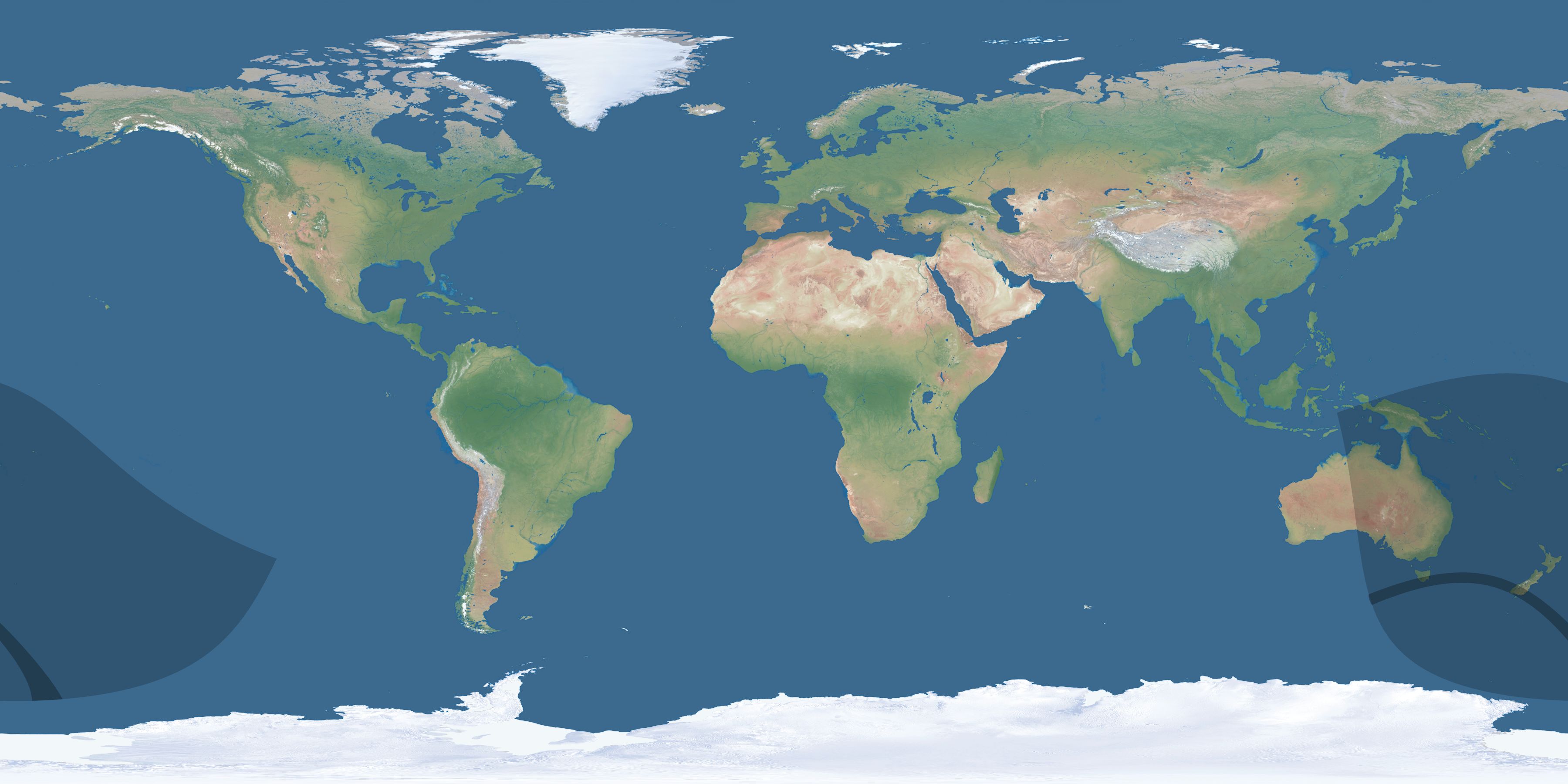 Map of the umbra and penumbra path of the solar eclipse of 07/23/2419
