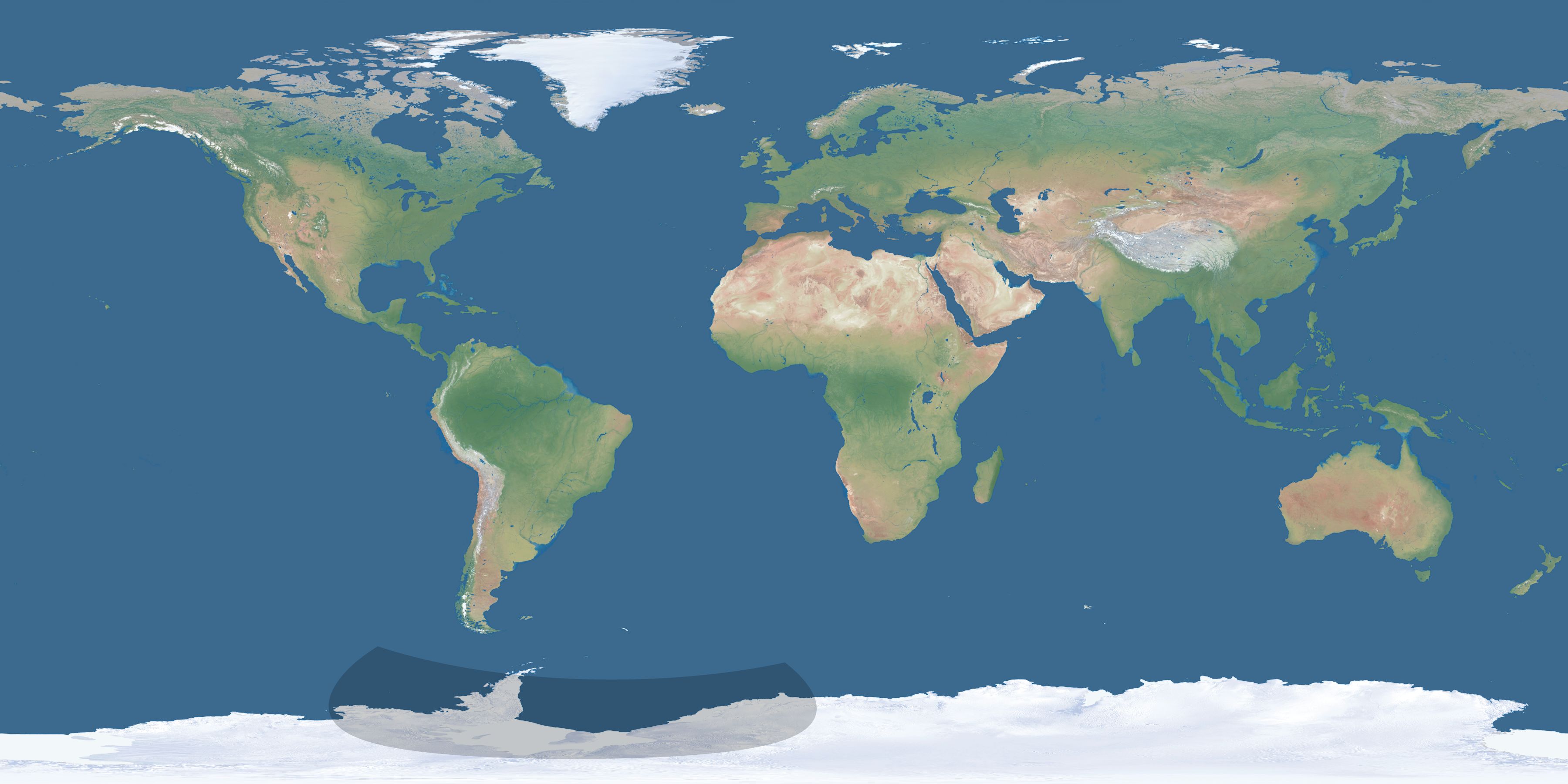 Map of the umbra and penumbra path of the solar eclipse of 12/17/2419