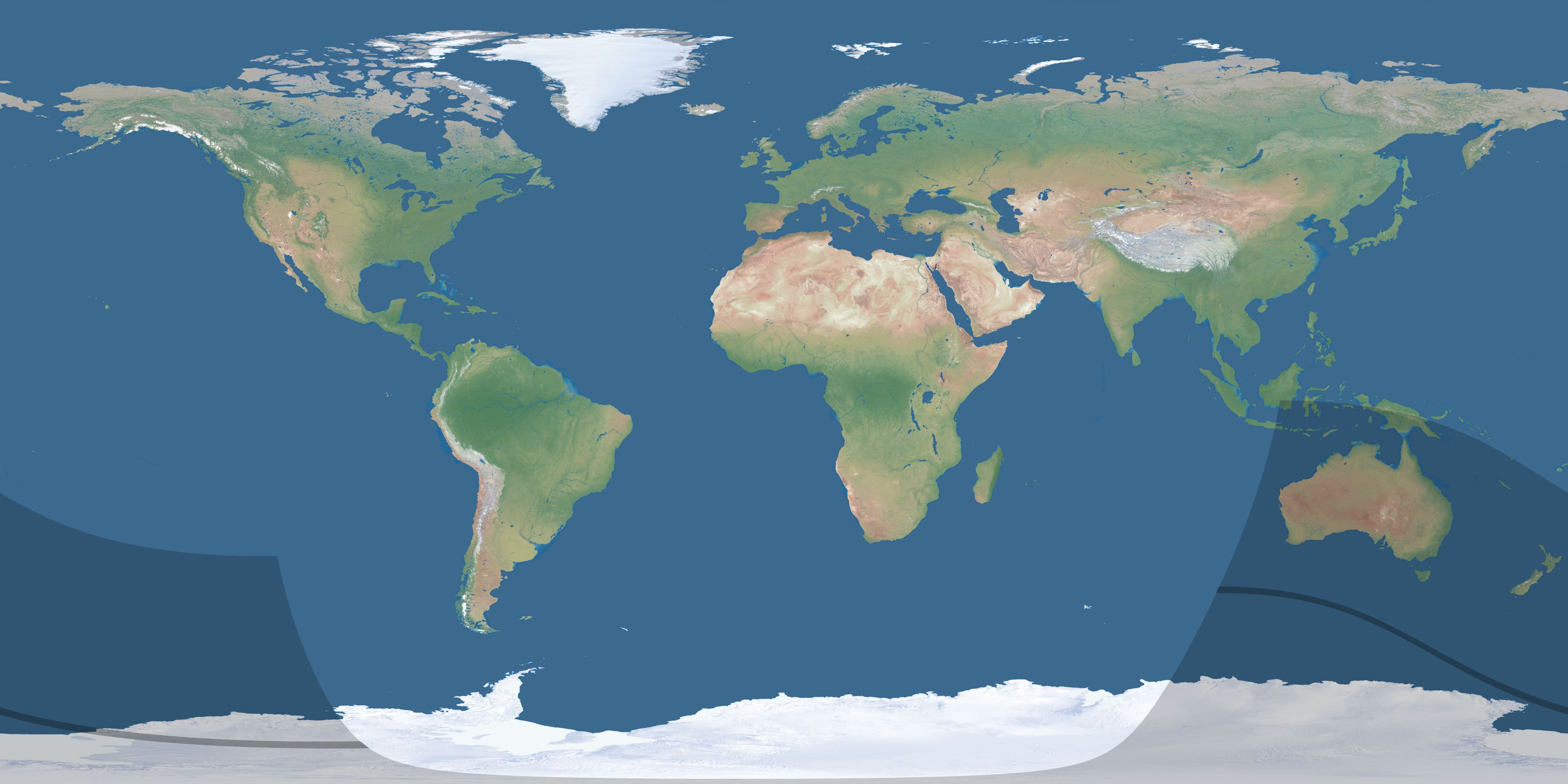 Map of the umbra and penumbra path of the solar eclipse of 09/23/2424