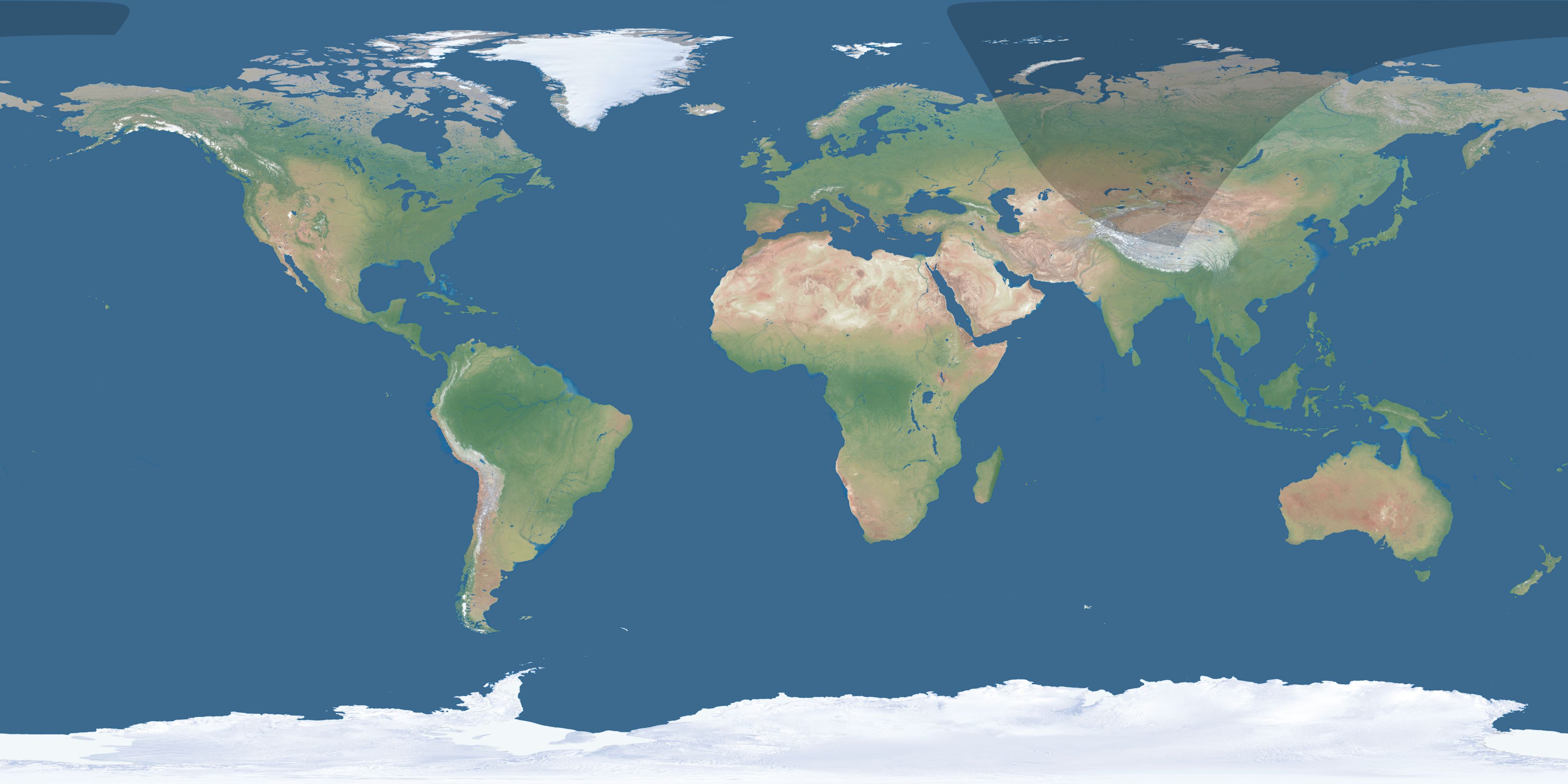 Map of the umbra and penumbra path of the solar eclipse of 09/03/2434