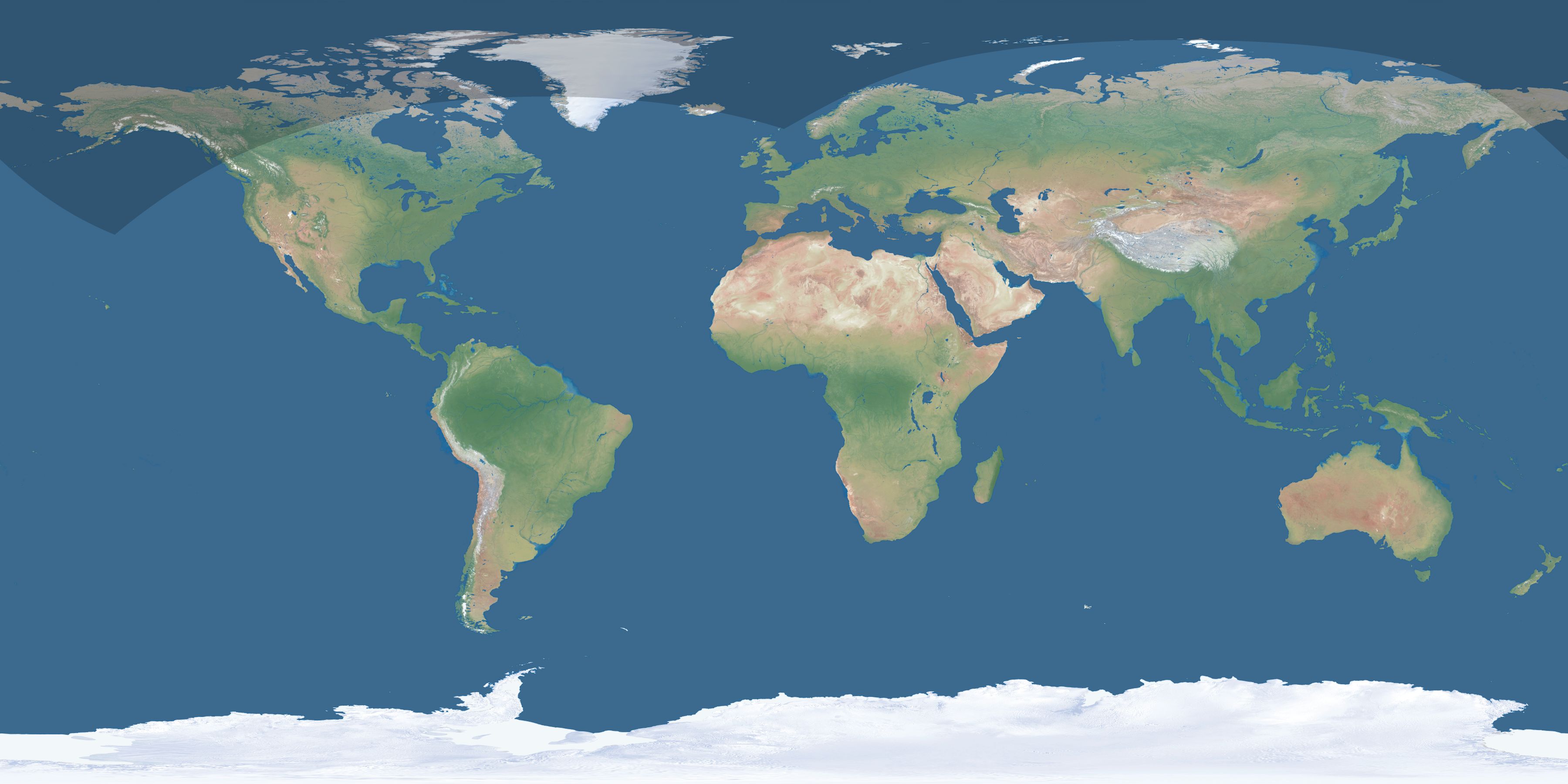 Map of the umbra and penumbra path of the solar eclipse of 07/14/2474
