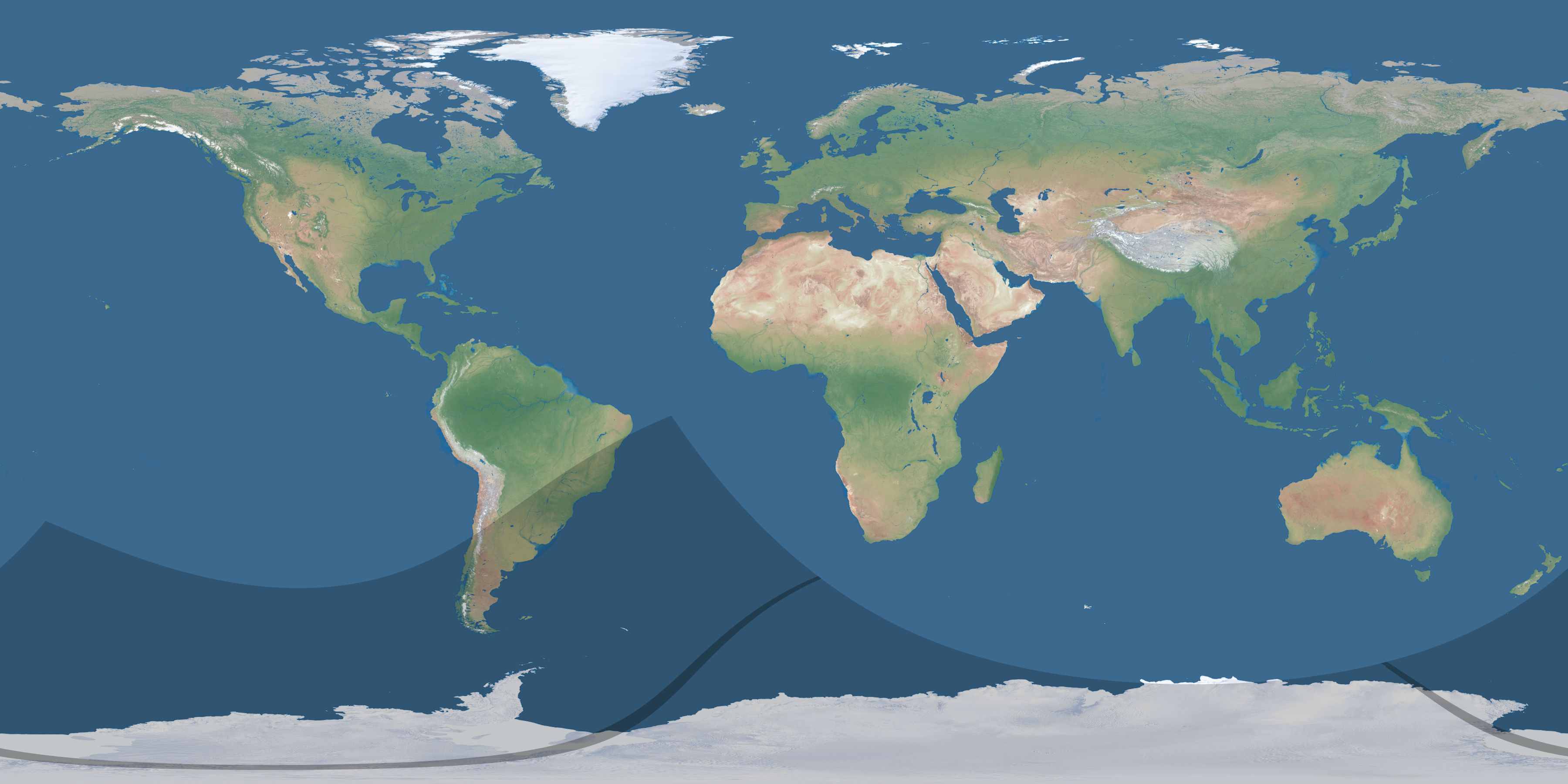 Map of the umbra and penumbra path of the solar eclipse of 01/08/2475