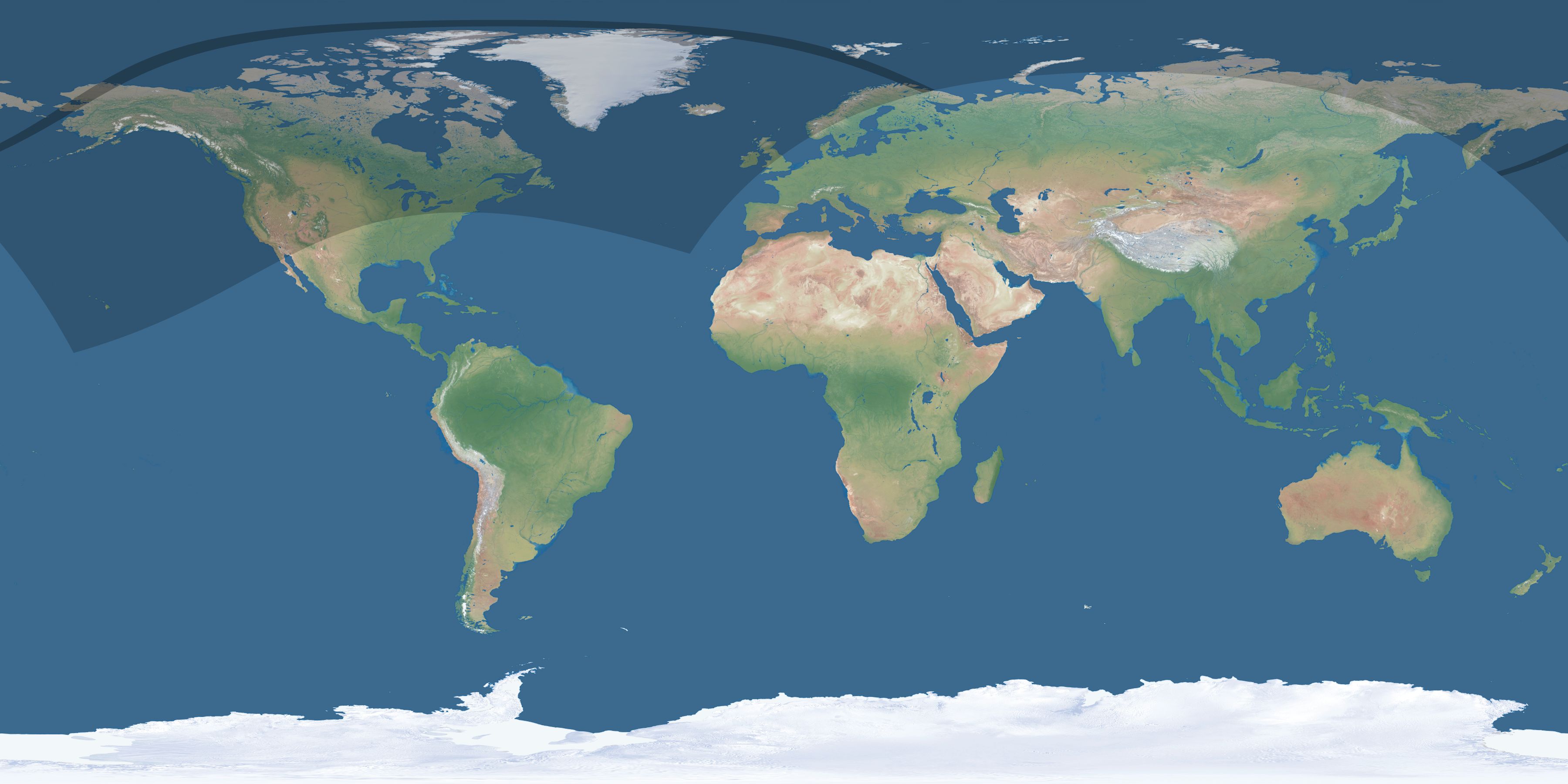 Map of the umbra and penumbra path of the solar eclipse of 05/03/2478