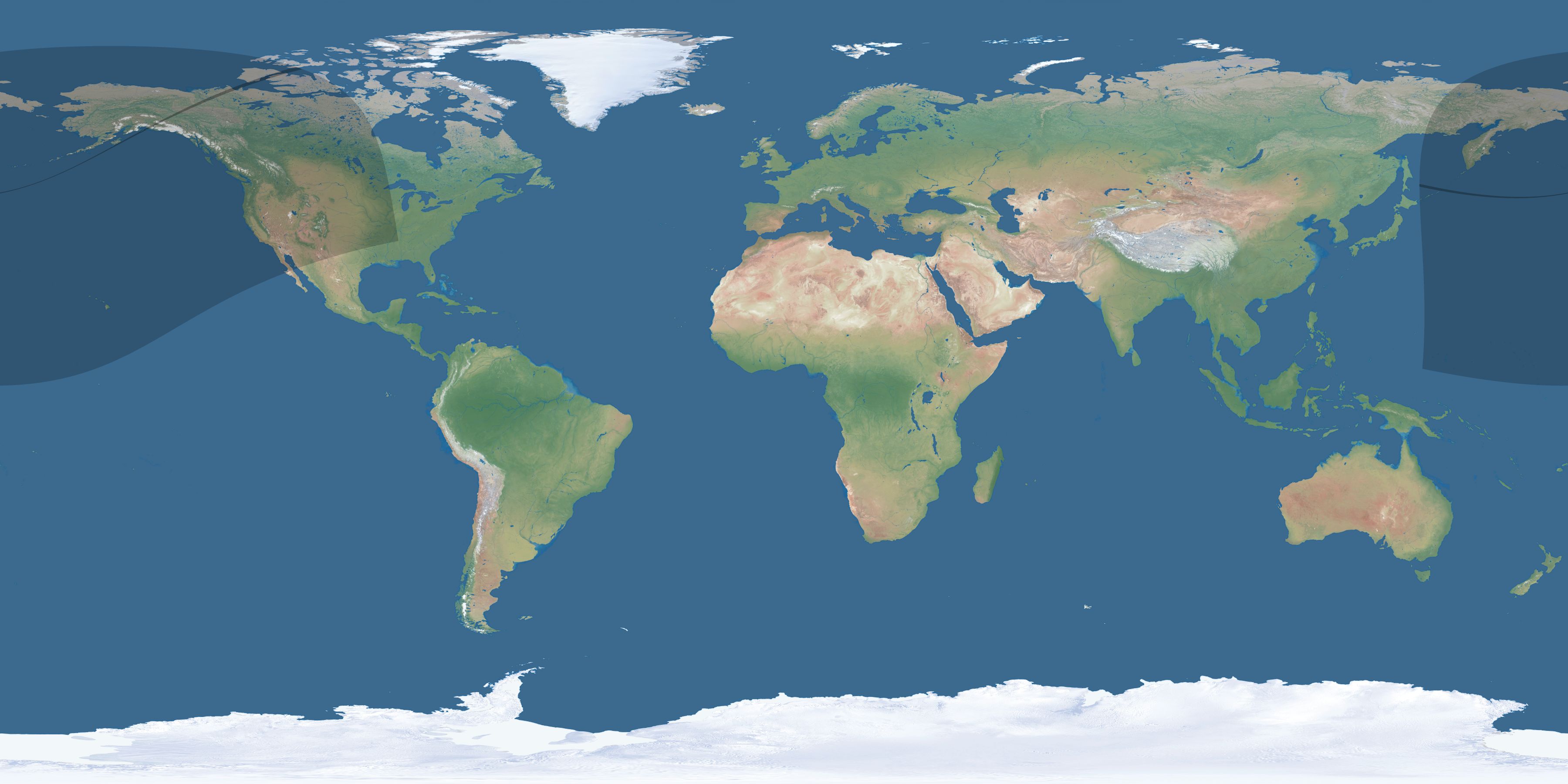 Map of the umbra and penumbra path of the solar eclipse of 02/18/2482