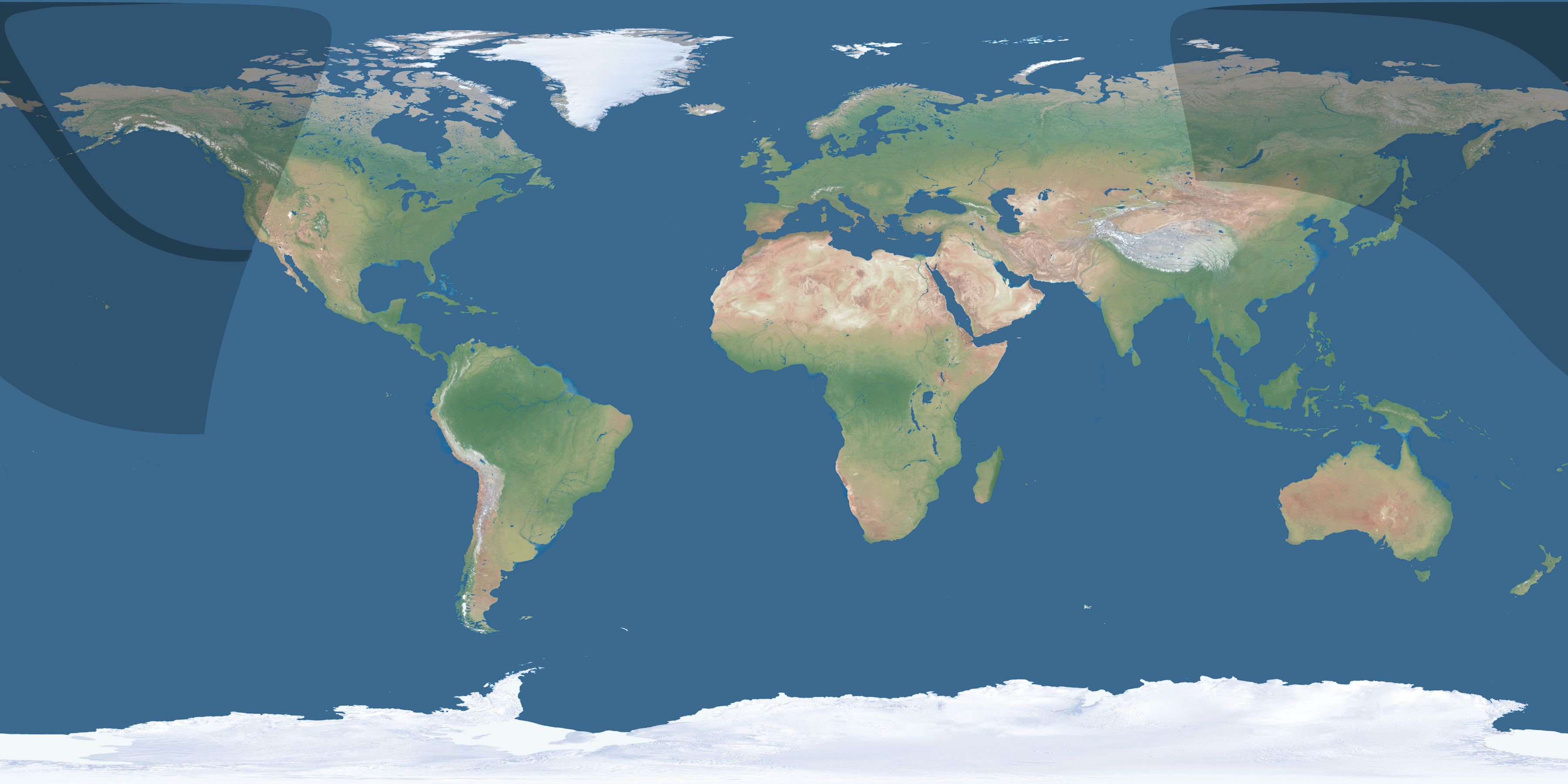 Map of the umbra and penumbra path of the solar eclipse of 09/25/2489