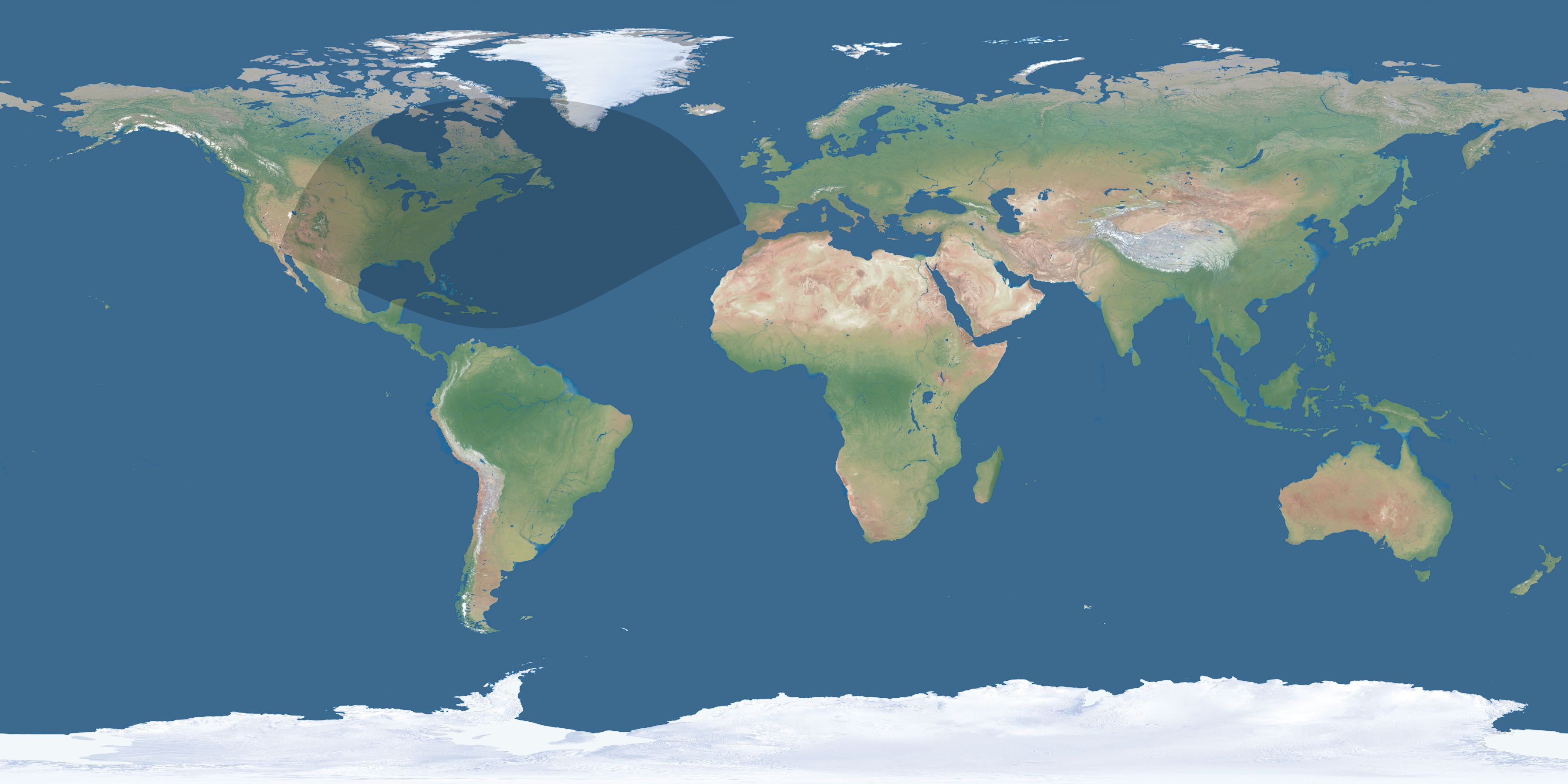 Map of the umbra and penumbra path of the solar eclipse of 12/17/2495