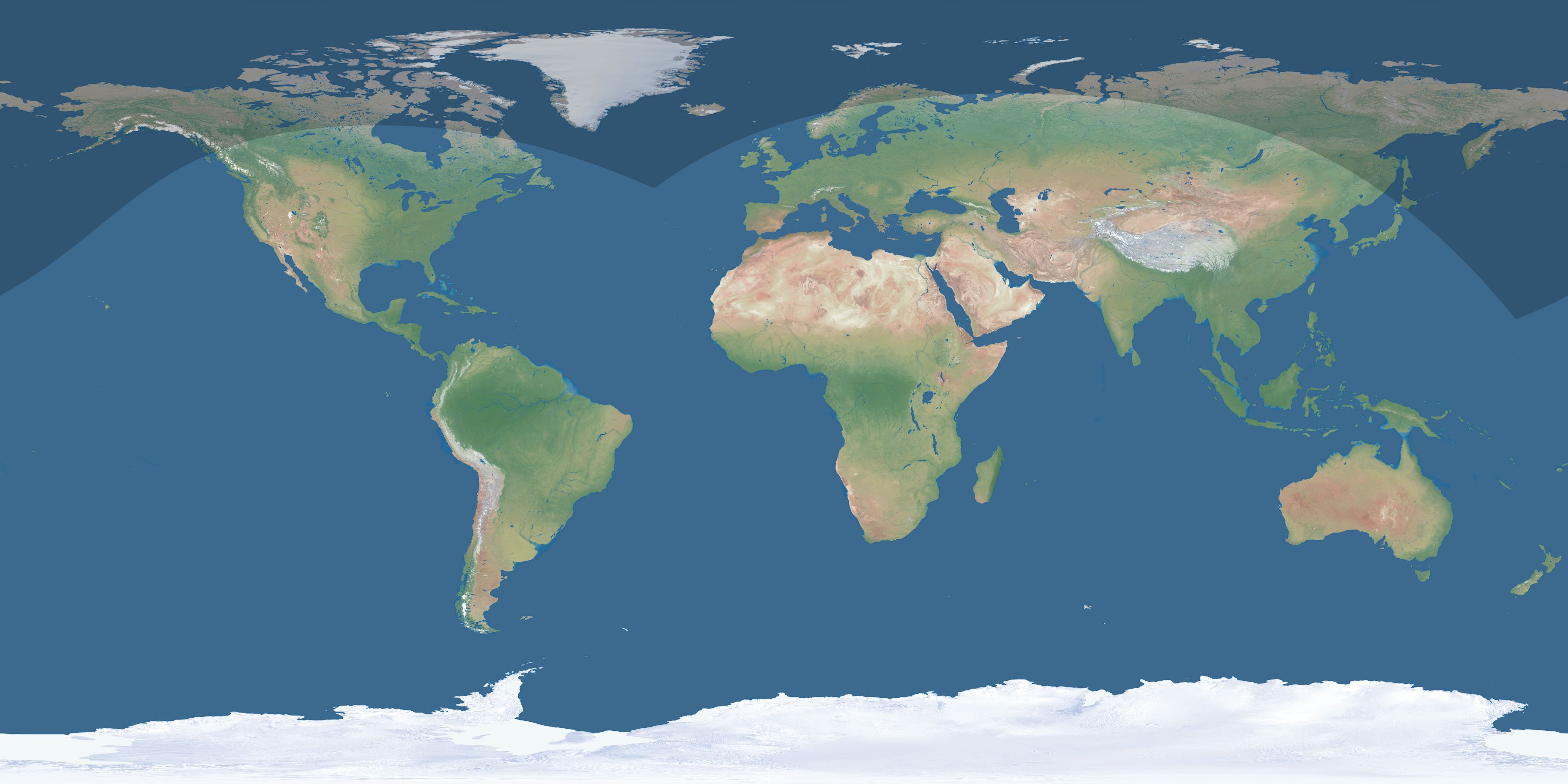 Map of the umbra and penumbra path of the solar eclipse of 05/24/2506