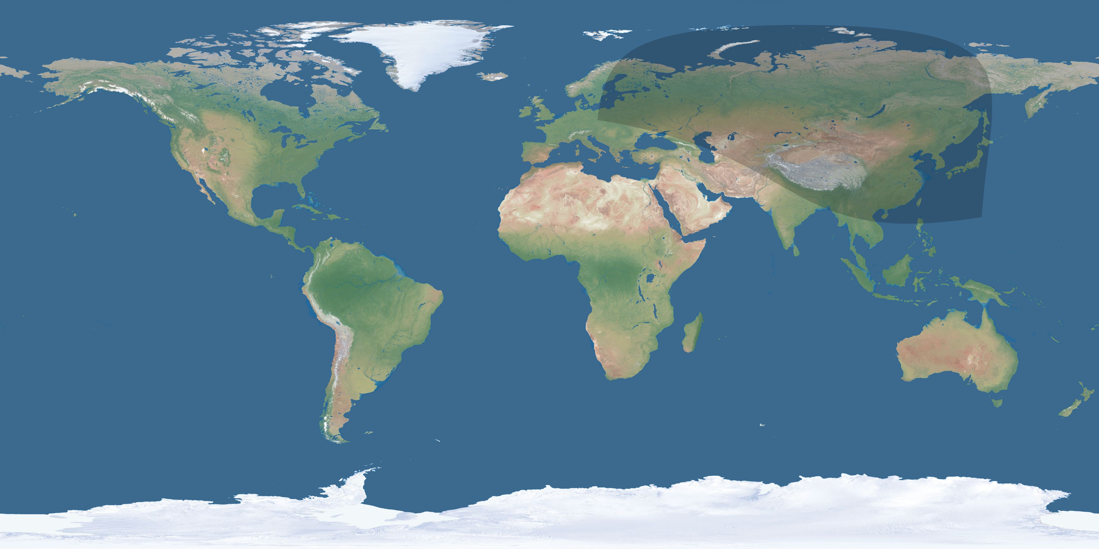 Map of the umbra and penumbra path of the solar eclipse of 10/16/2517
